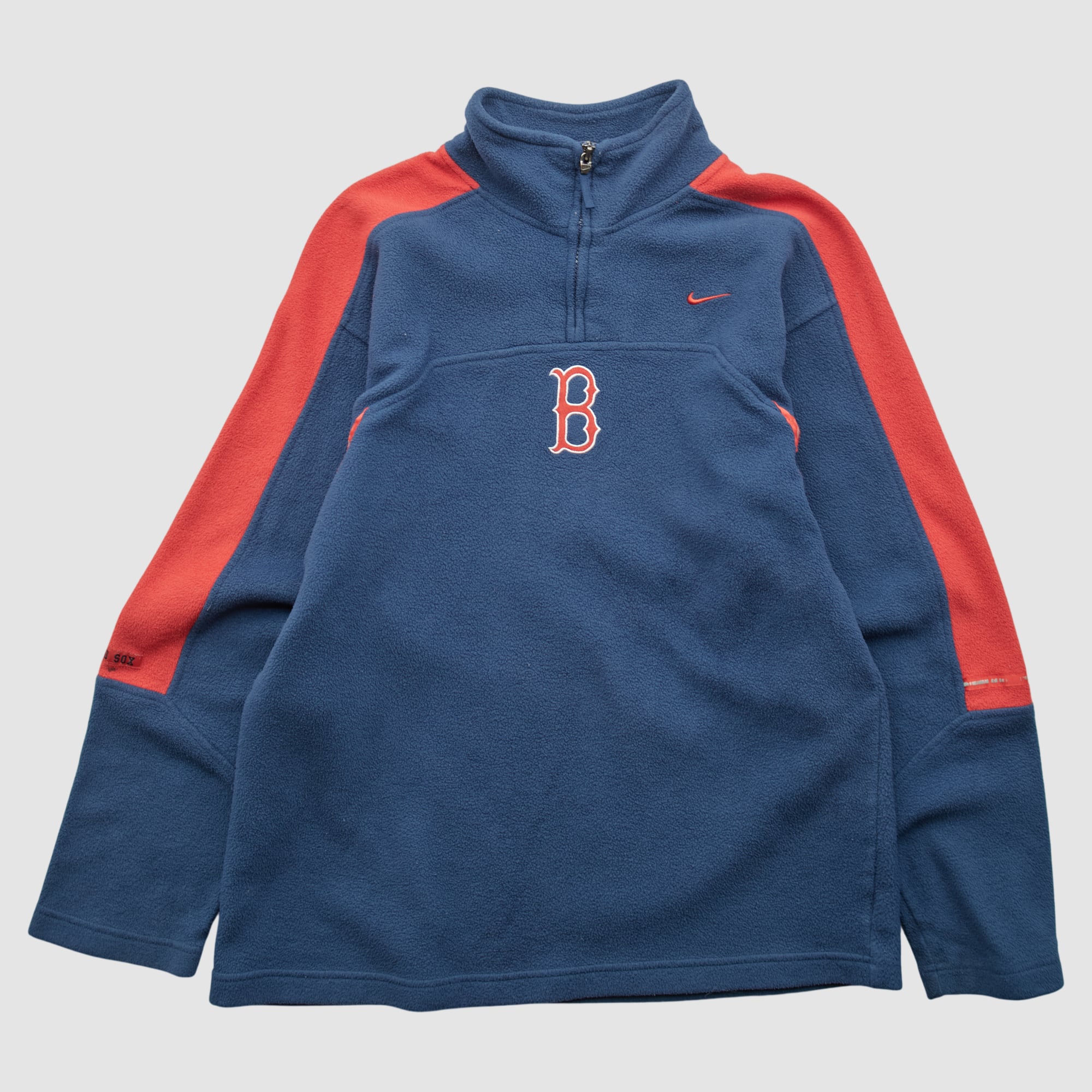 Boston Red Sox Nike 2000s 1/4 Zip Sweatshirt - Navy - S