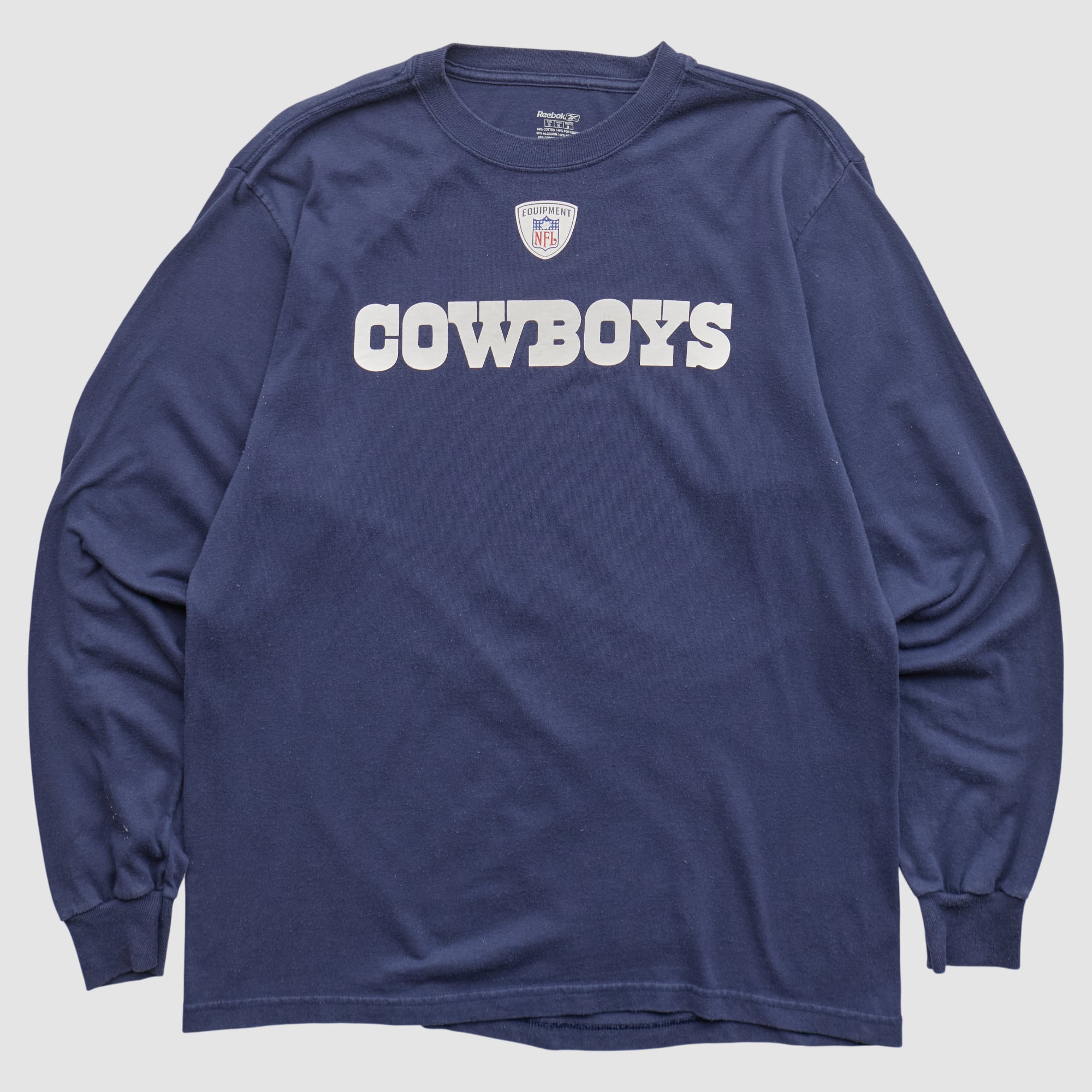 Dallas Cowboys Reebok 2010s Long Sleeve T-shirt - Navy - L