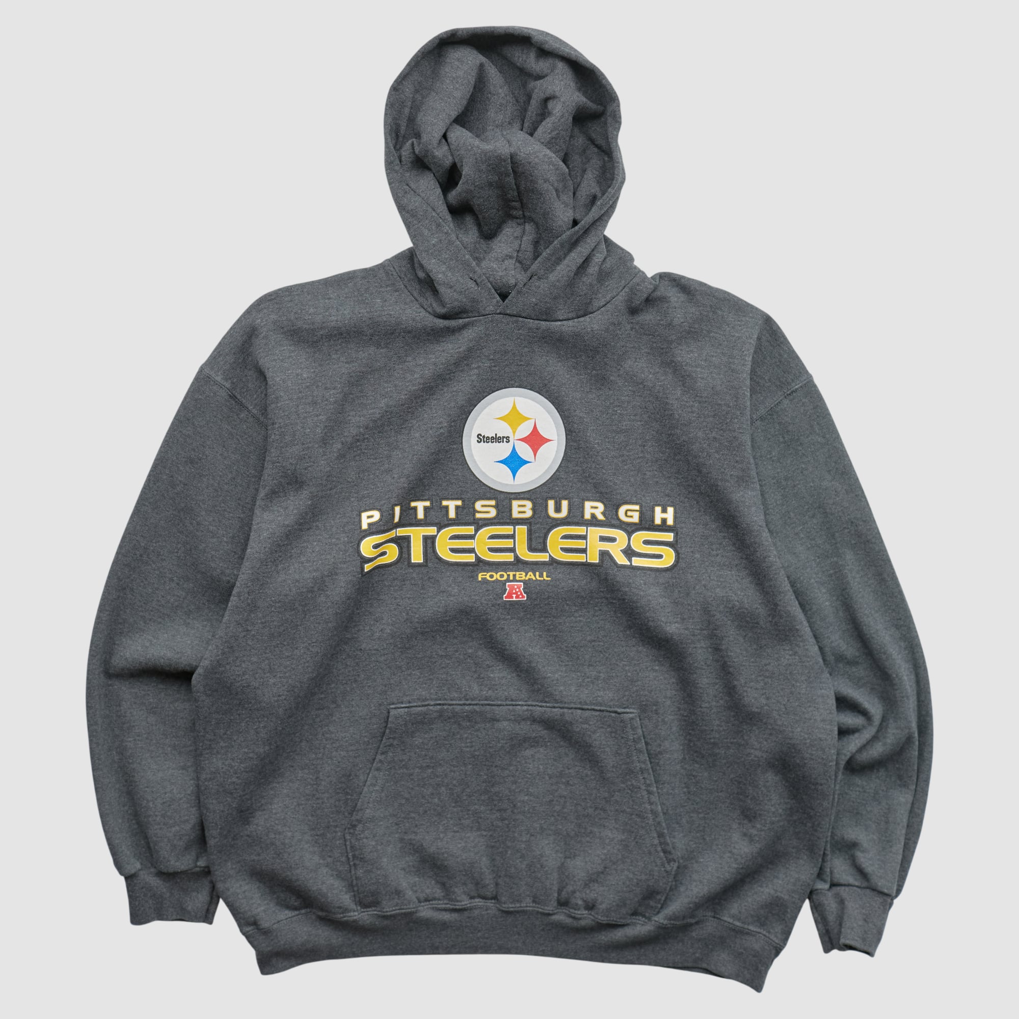 Pittsburgh Steelers NFL 2010s Hooded Pullover Sweatshirt - Gray - XL