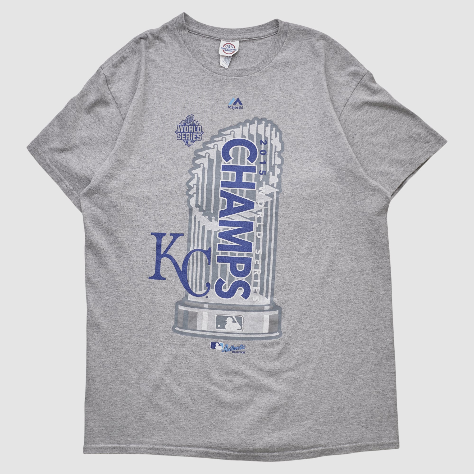Kansas City Royals Delta 2015 T-shirt - Heather Gray - S