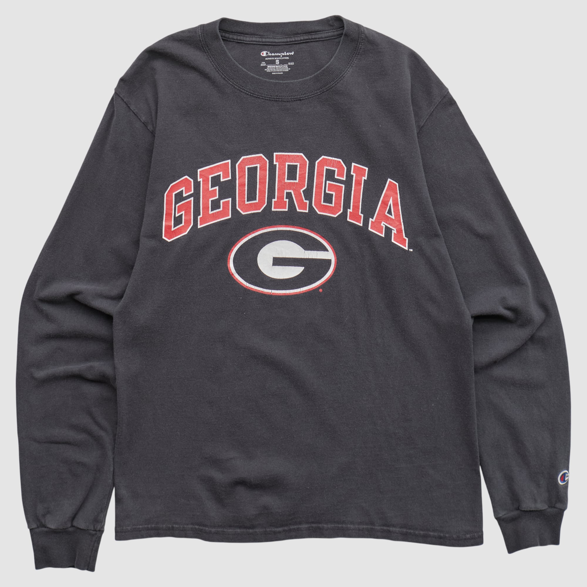 Georgia Bulldogs Champion 2010s Long Sleeve T-shirt - Black - XS
