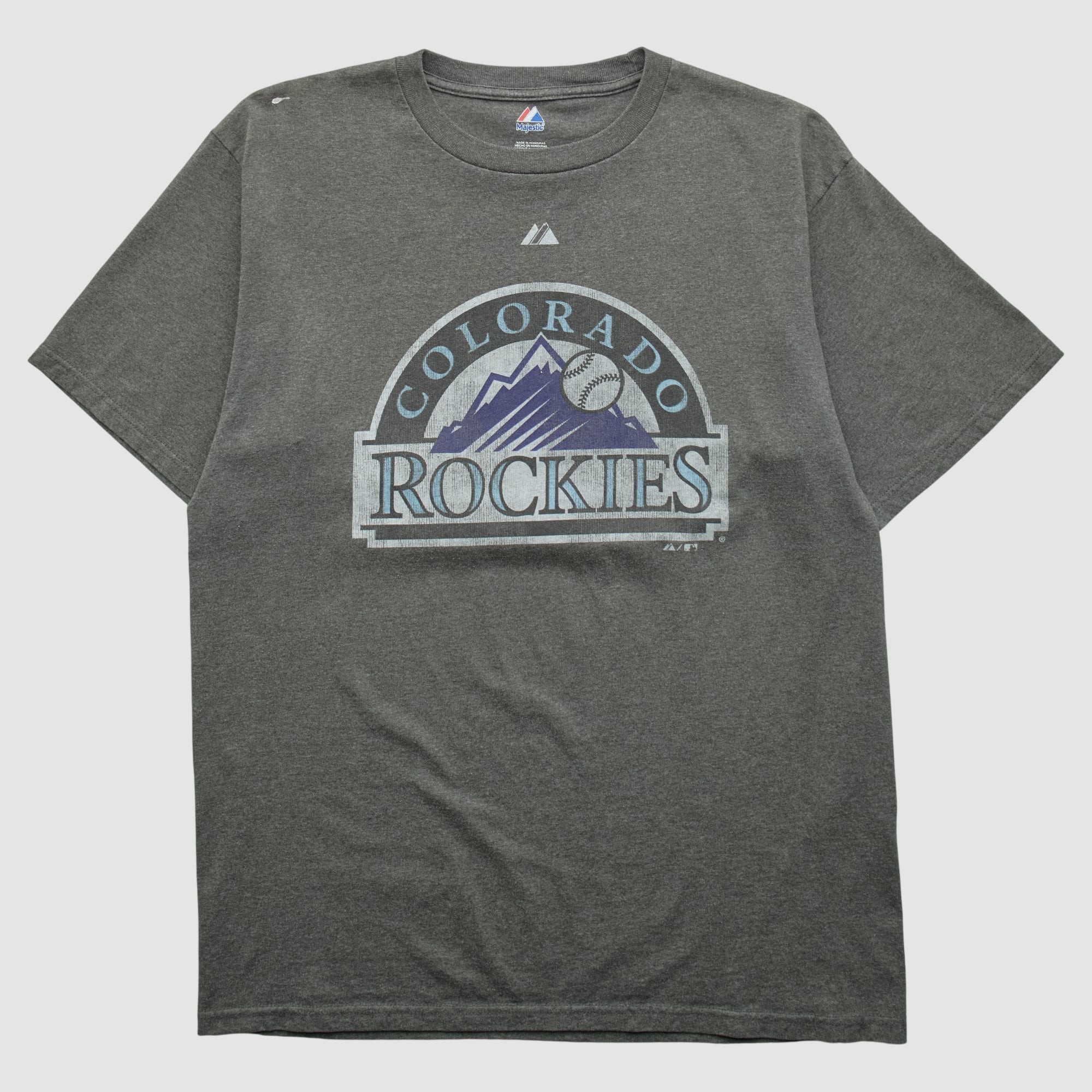 Colorado Rockies Majestic 2010s T-shirt - Gray - L