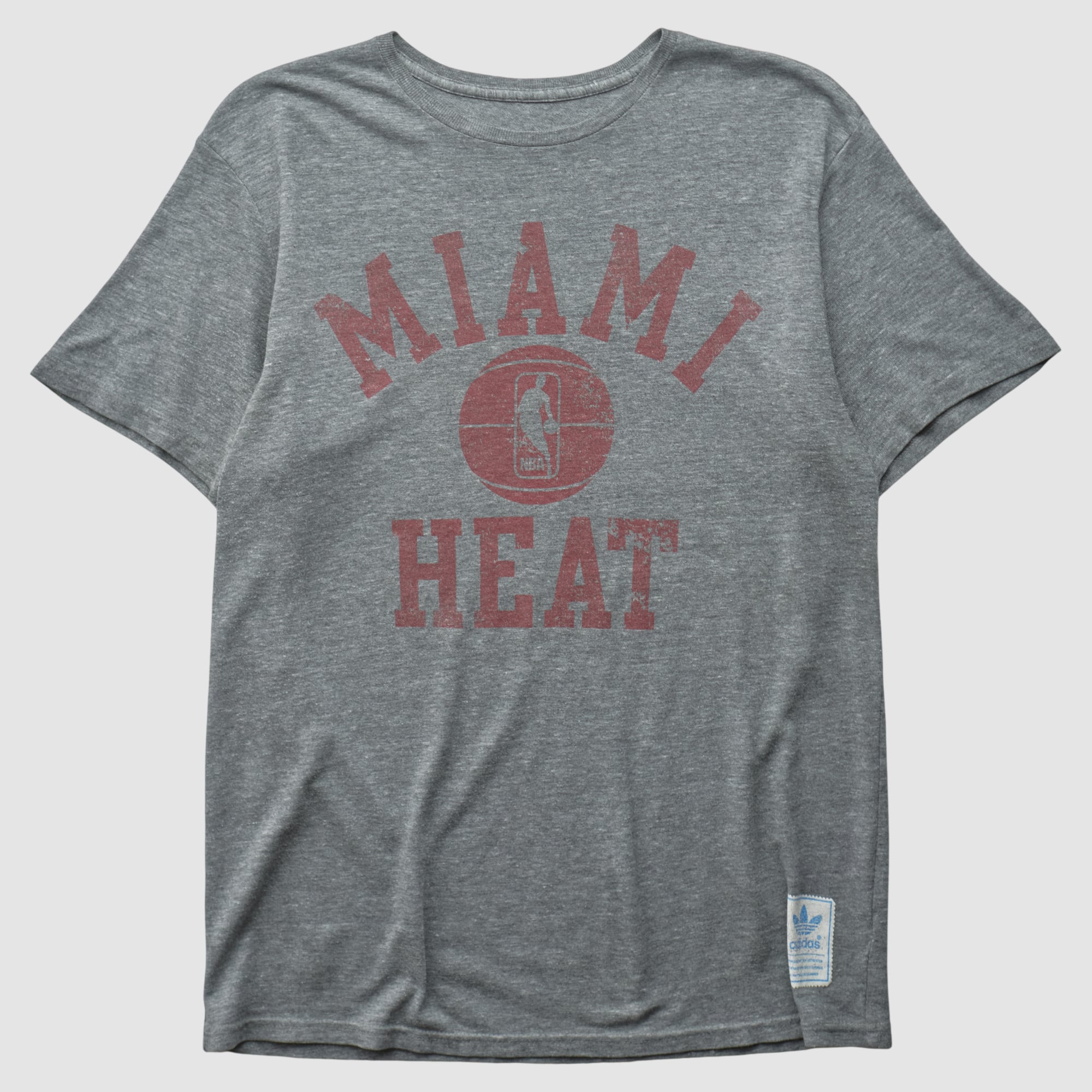 Miami Heat Adidas 2010s T-shirt - Dark Heather Gray - S