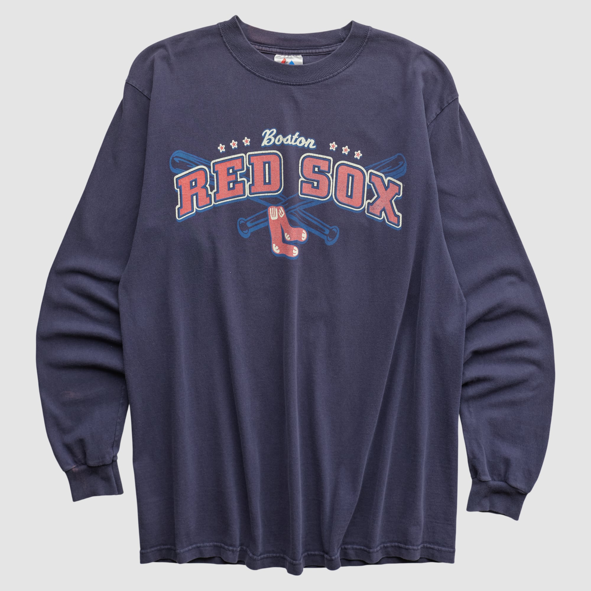 Boston Red Sox Majestic 2000s Long Sleeve T-shirt - Navy - M