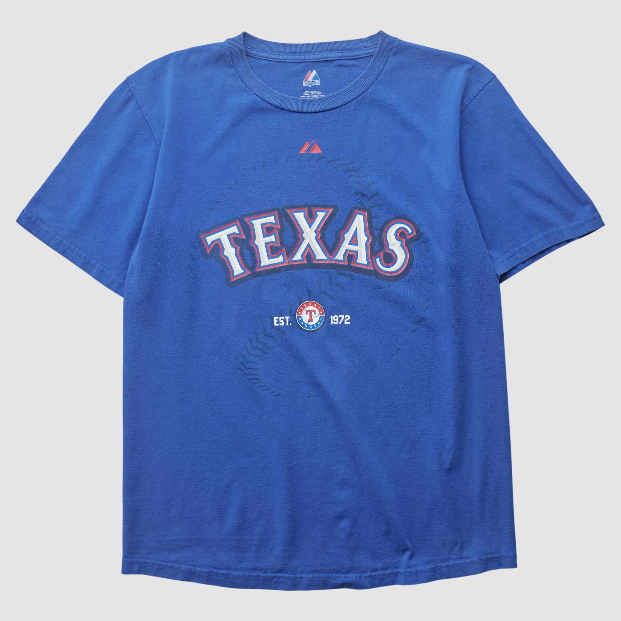 Texas Rangers Majestic 2010s T-shirt - Blue - S