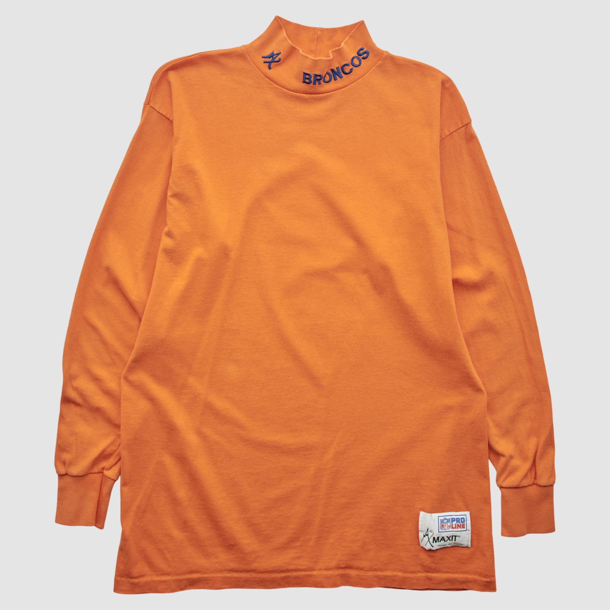 Denver Broncos NFL 90s Long Sleeve T-shirt - Orange - S