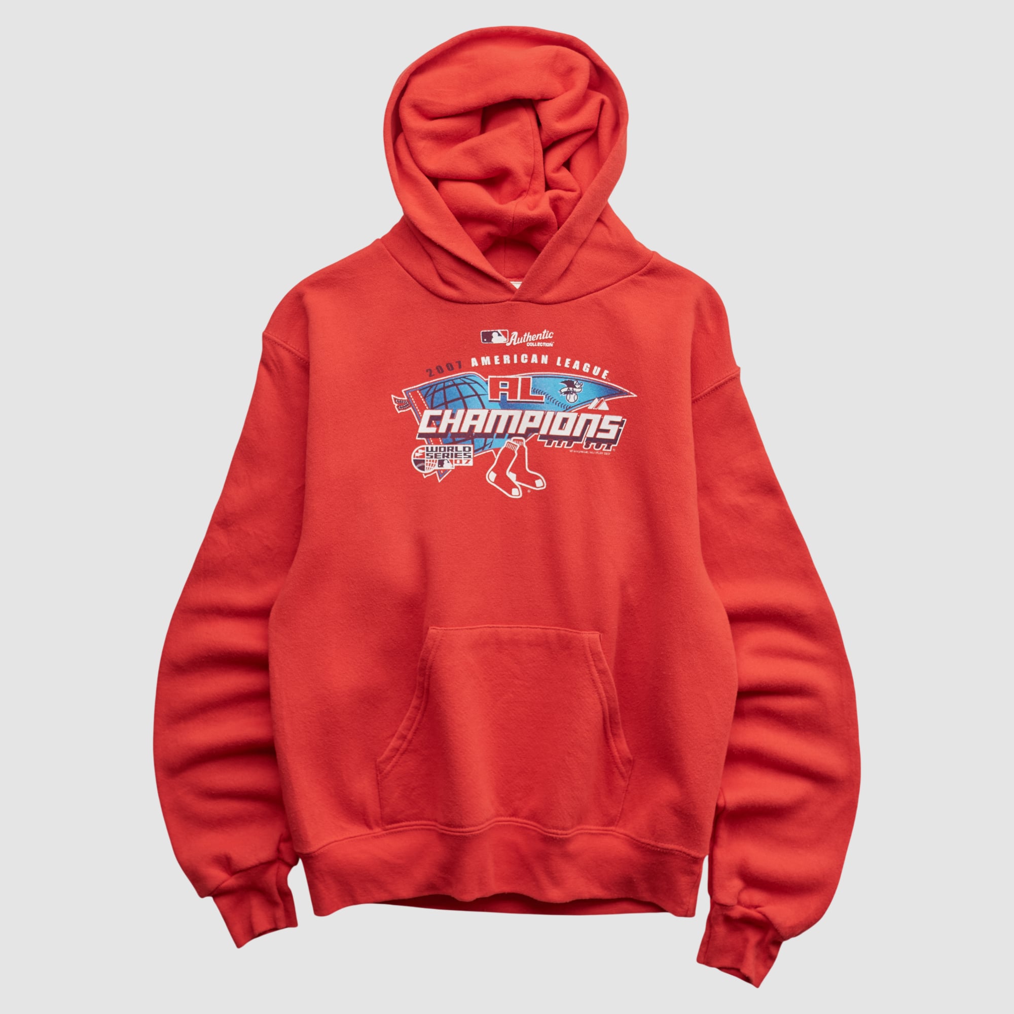 Boston Red Sox Lee Apparel 2007 Hooded Pullover Sweatshirt - Red - XXS