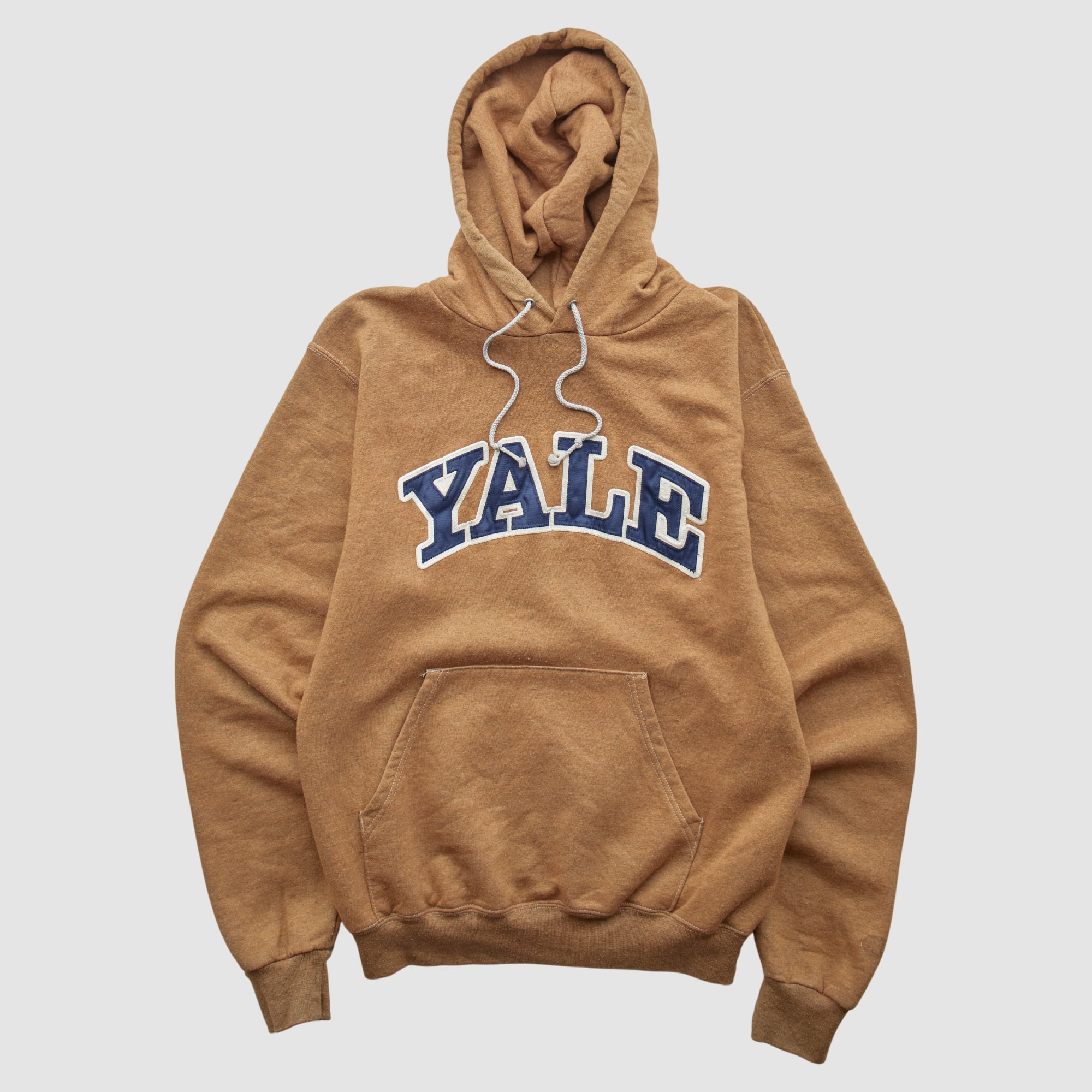 Yale Bulldogs Champion 2000s Hooded Pullover Sweatshirt - Clay - XS