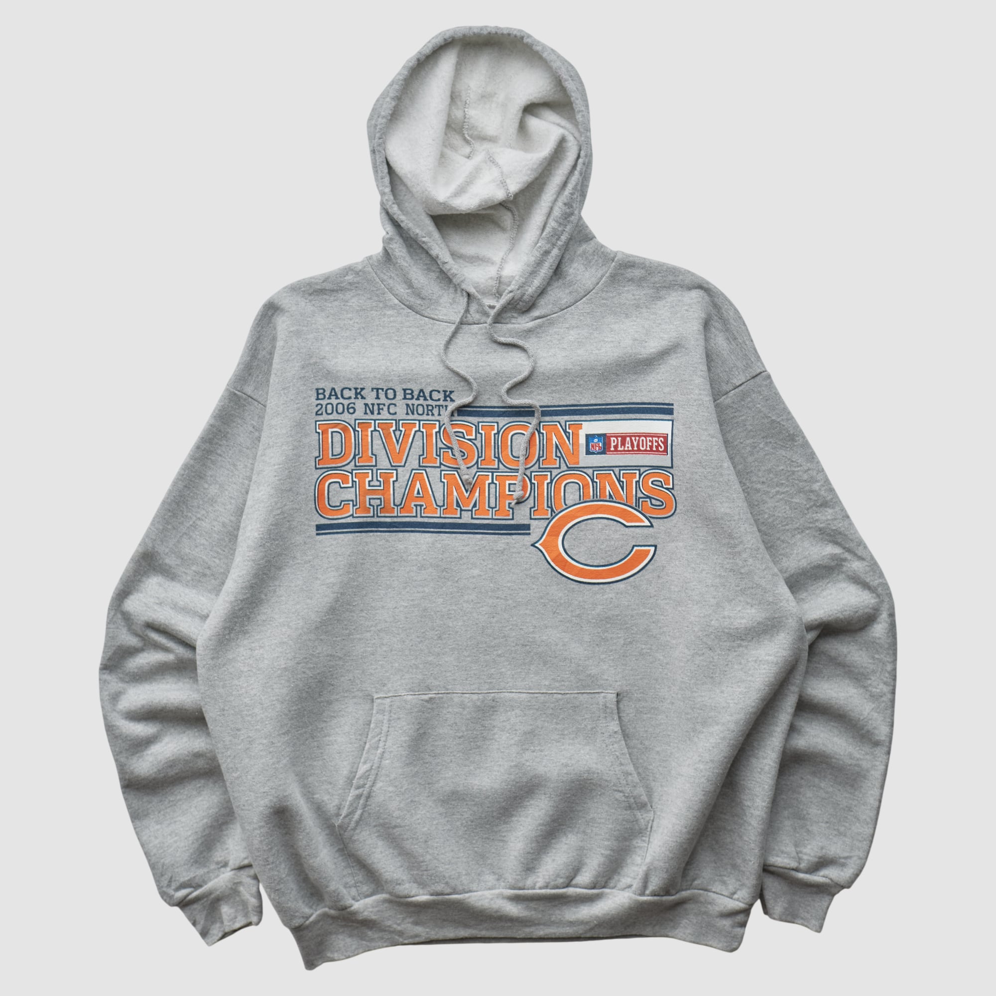 Chicago Bears NFL 2006 Hooded Pullover Sweatshirt - Heather Gray - S