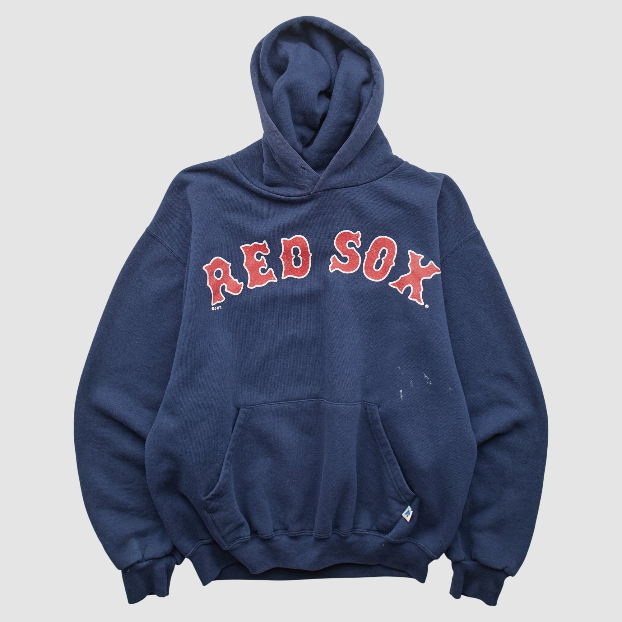 Boston Red Sox Russell 90s Hooded Pullover Sweatshirt - Navy - S