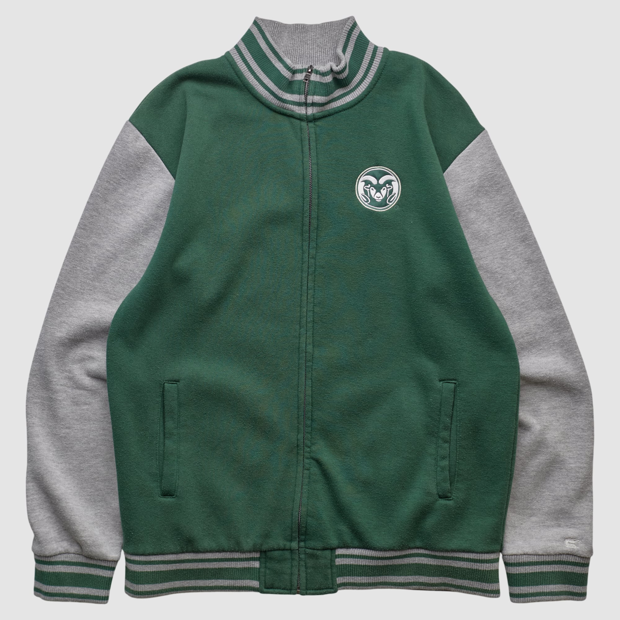 Colorado State Rams Colosseum 2000s Full Zip Sweatshirt - Green - XS