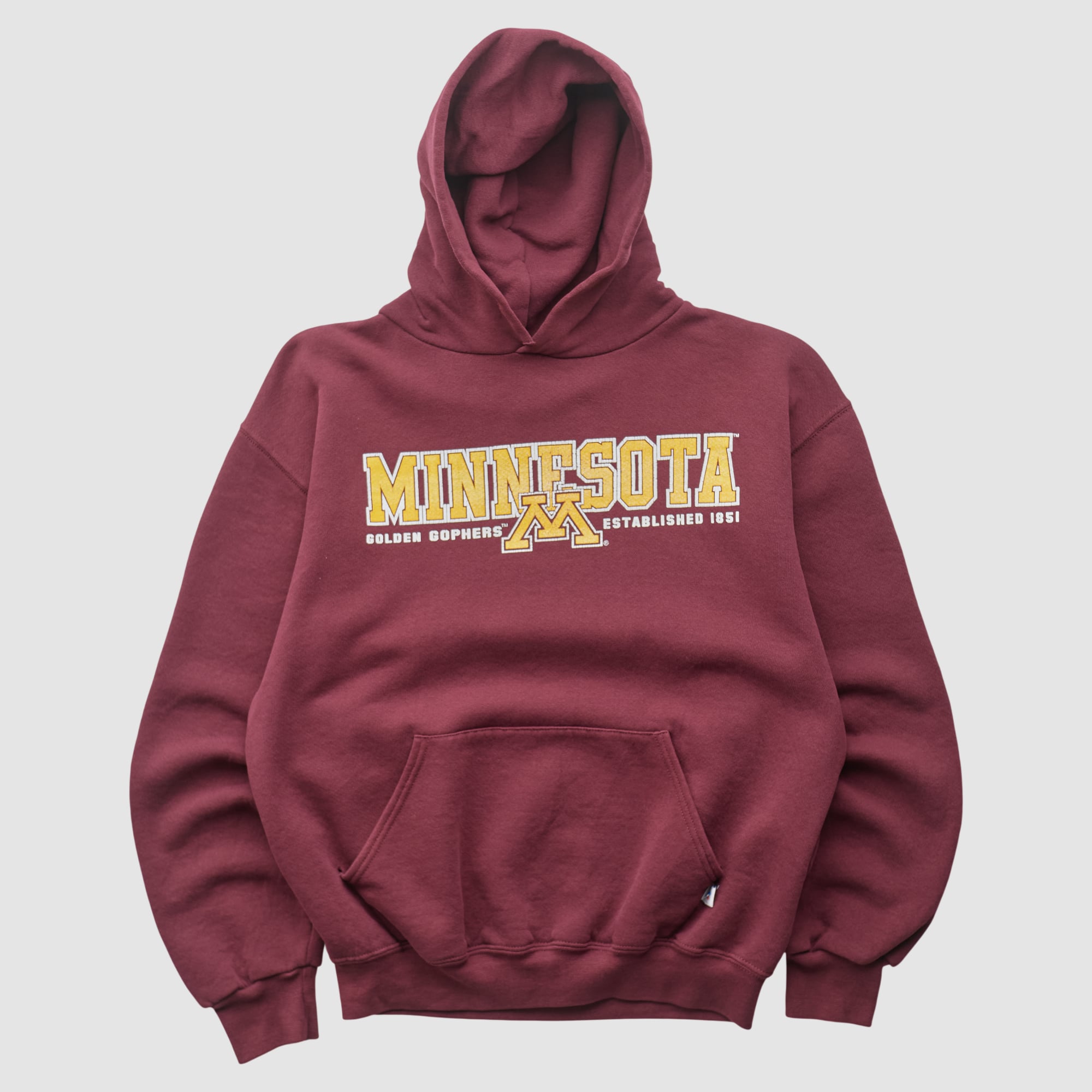 Minnesota Golden Gophers Russell 2000s Hooded Pullover Sweatshirt - Red - XS