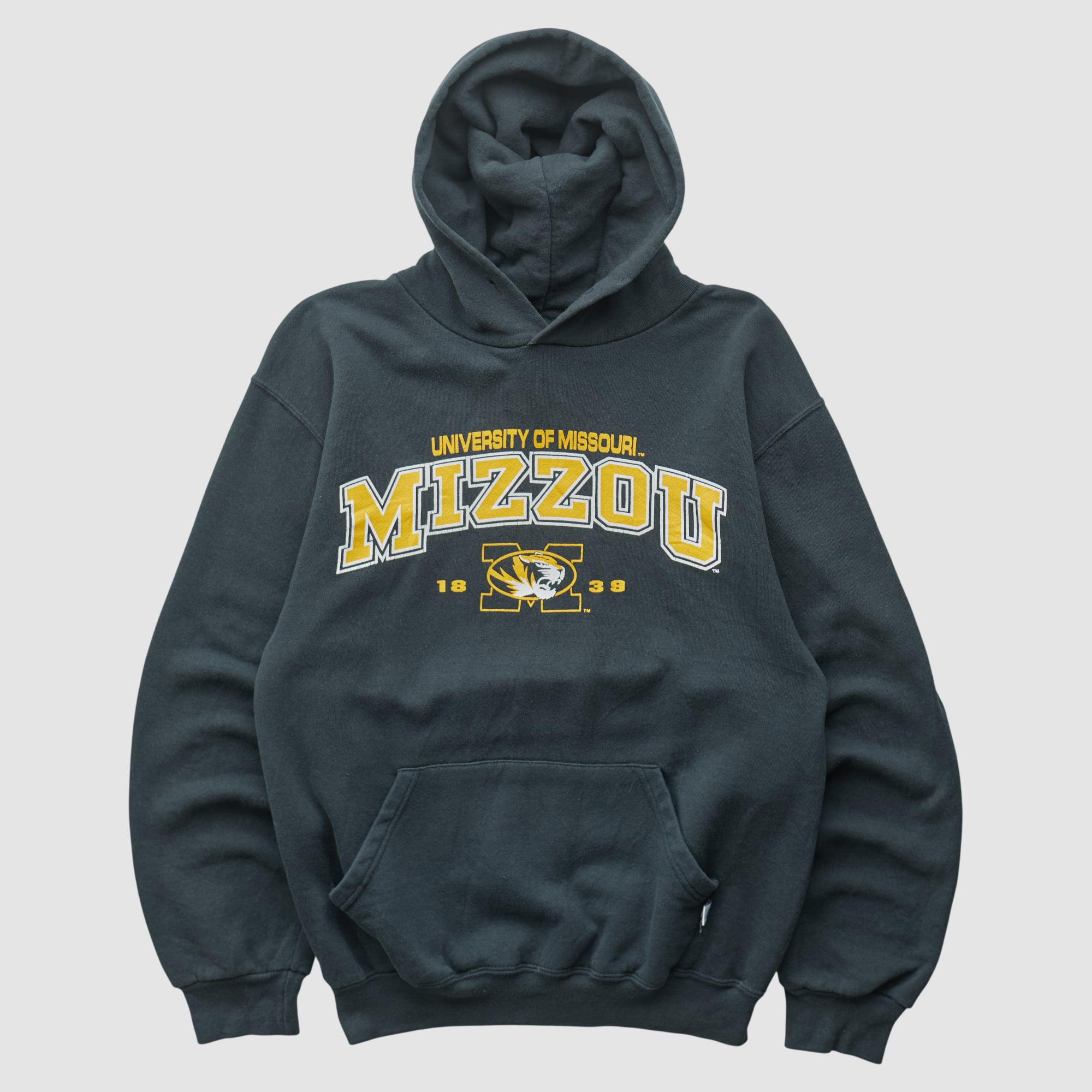 Missouri Tigers Russell 2000s Hooded Pullover Sweatshirt - Black - XS