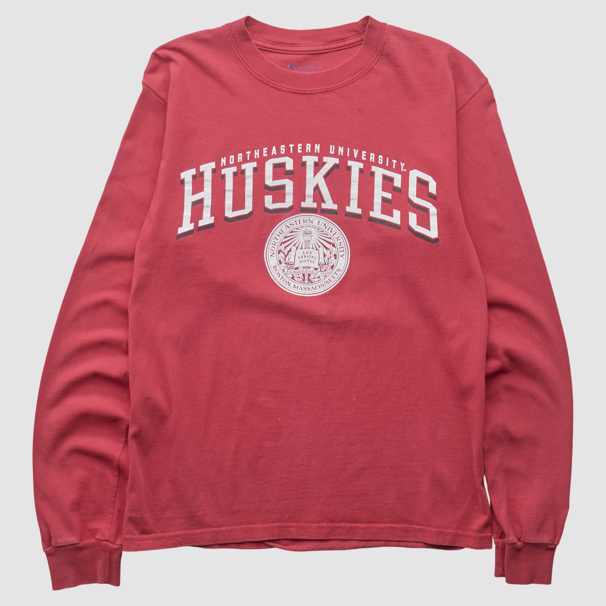 Northeastern Huskies Champion 2010s Sweatshirt - Red - XXS