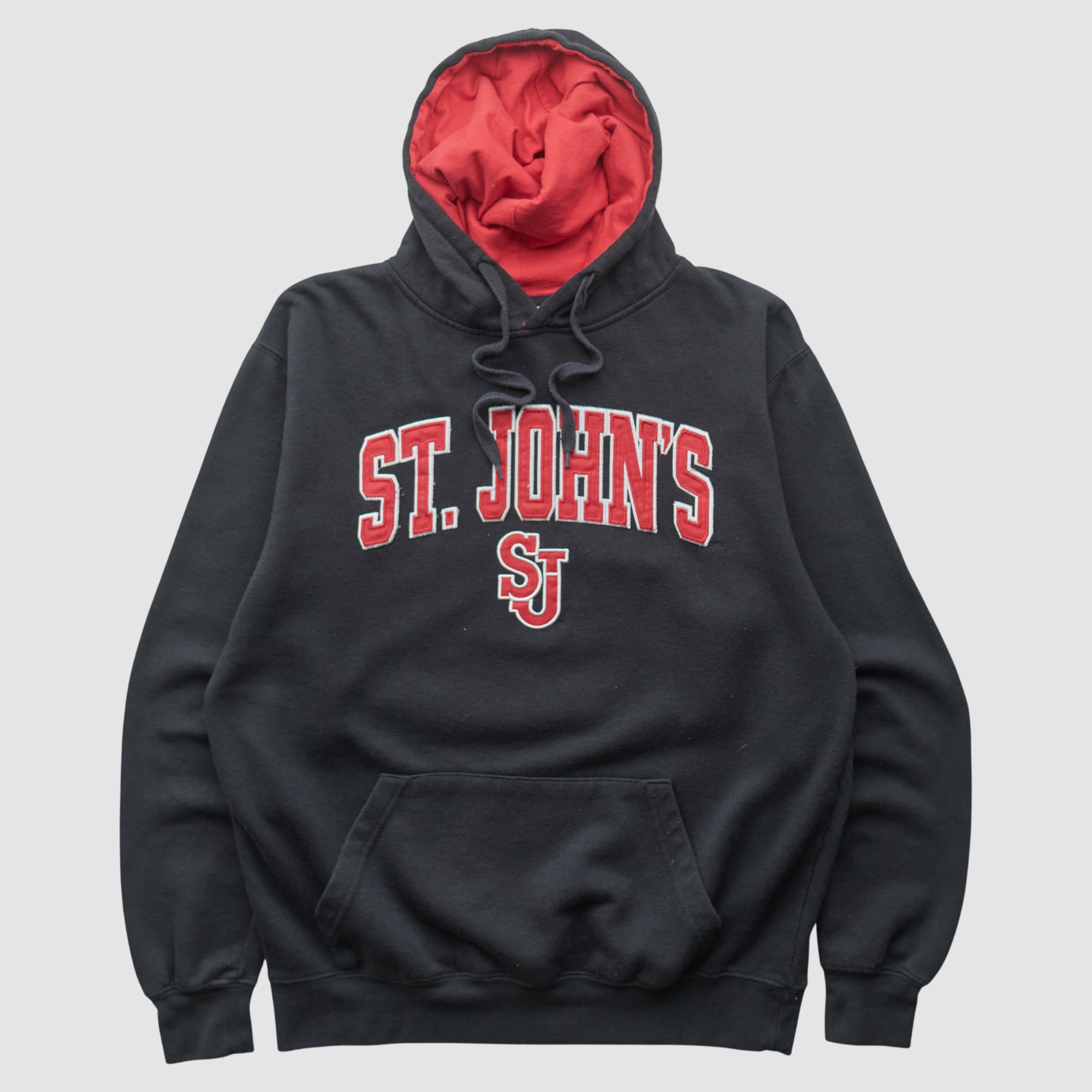 St. John's Red Storm Stadium Athletics 2010s Hooded Pullover Sweatshirt - Black - M