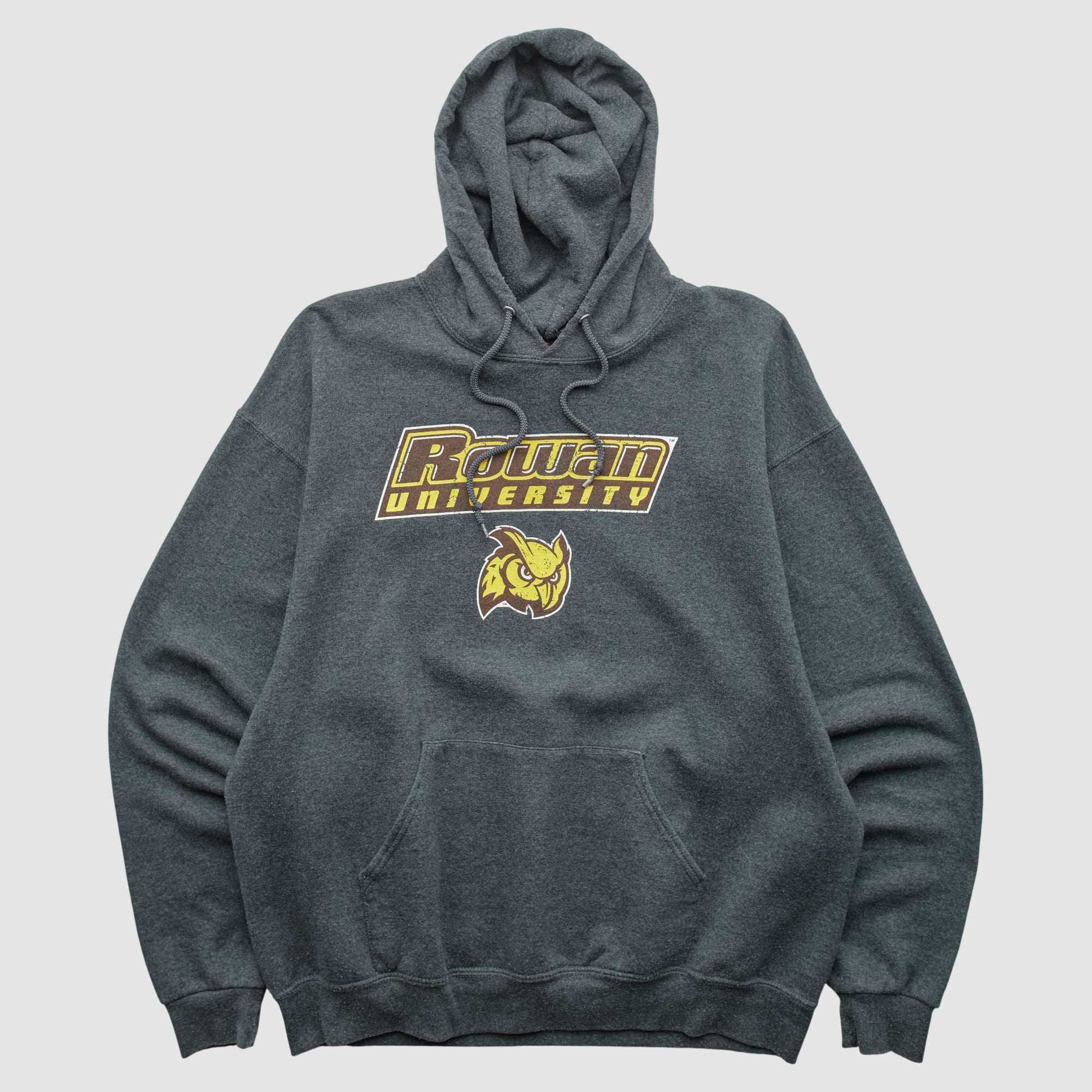 Rowan Profs Jerzees 2000s Hooded Pullover Sweatshirt - Dark Heather Gray - XL