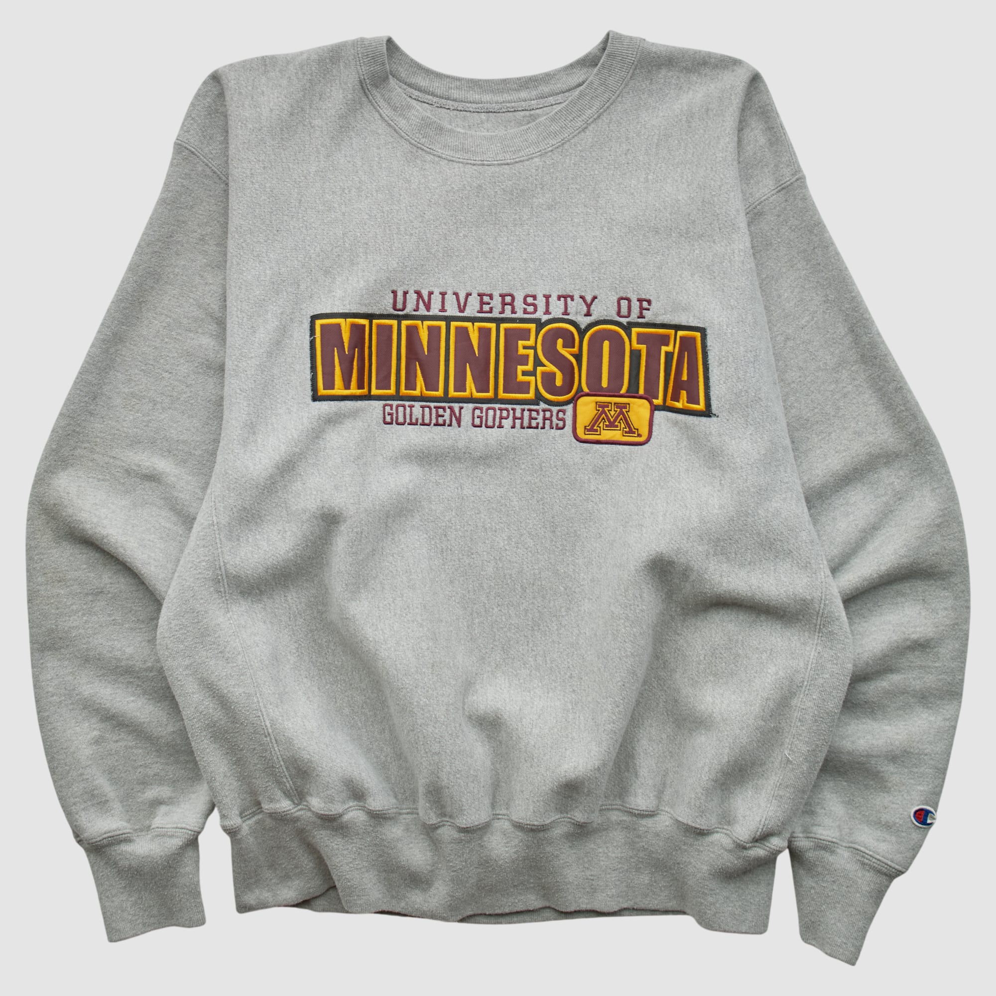 Minnesota Golden Gophers Champion 2000s Pullover Sweatshirt - Heather Gray - L