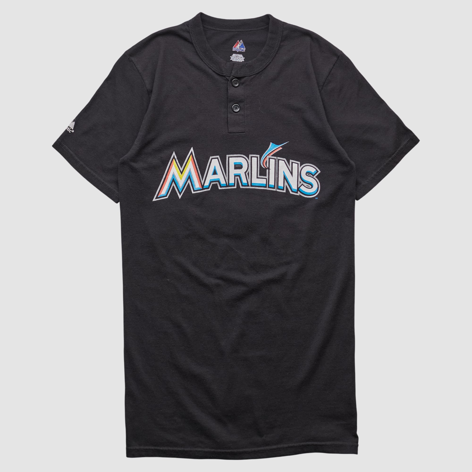 Miami Marlins Majestic 2010s T-shirt - Black - S