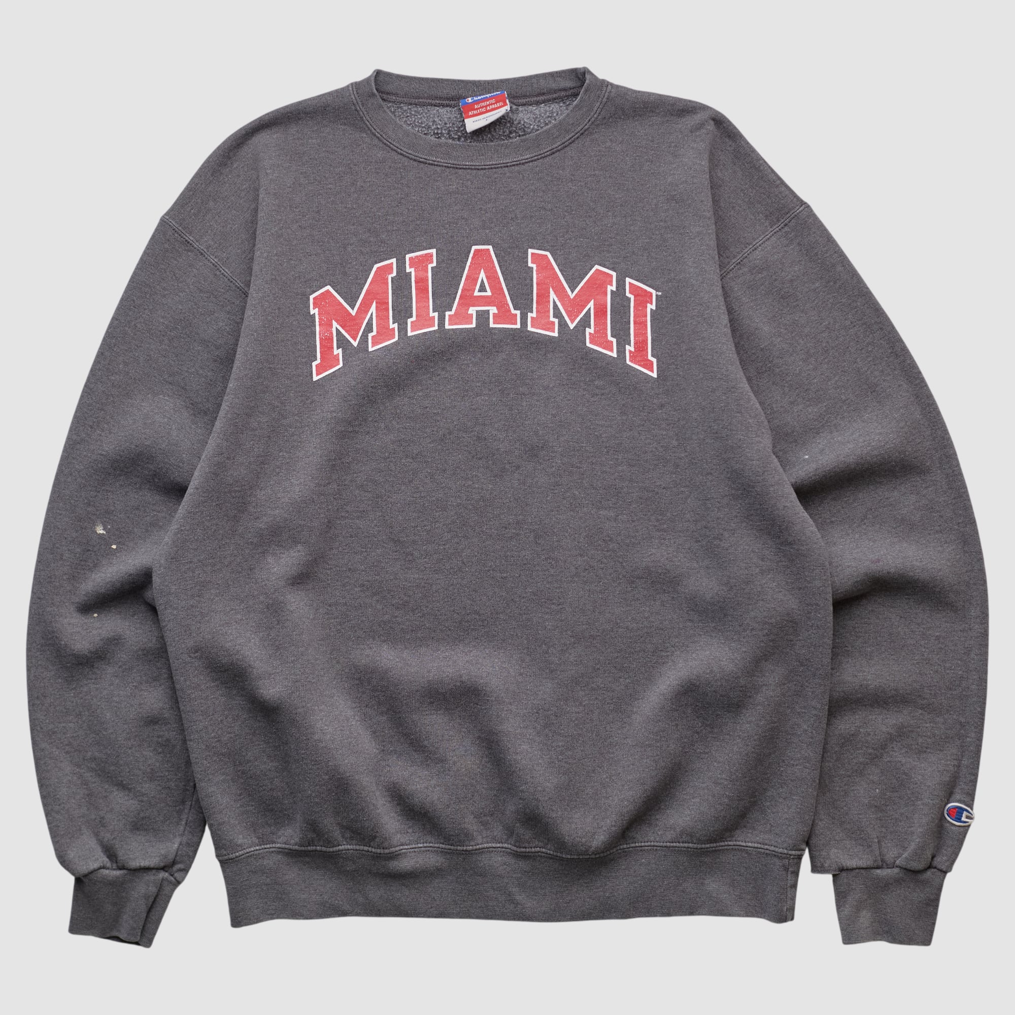 Miami University RedHawks Champion 2000s Pullover Sweatshirt - Charcoal - M