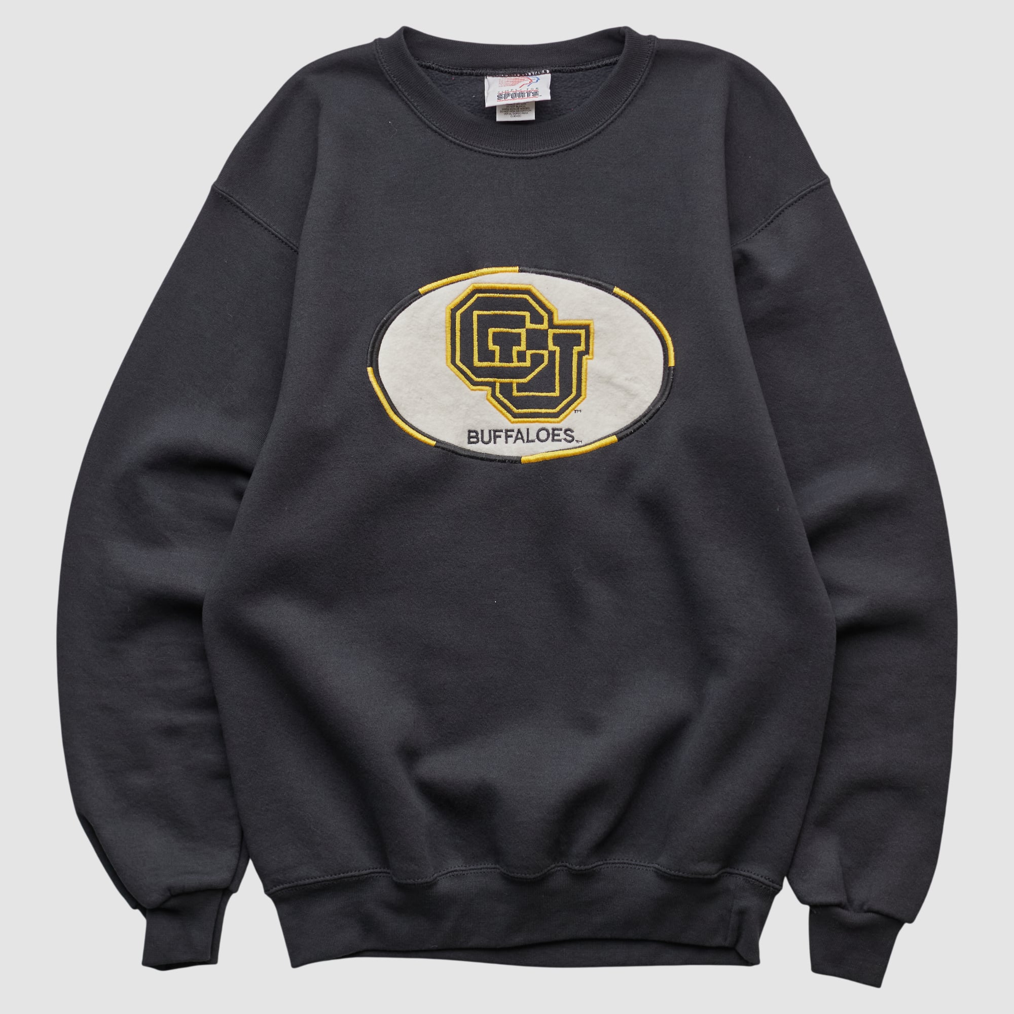 Colorado Buffaloes Simply For Sports 90s Pullover Sweatshirt - Black - XS