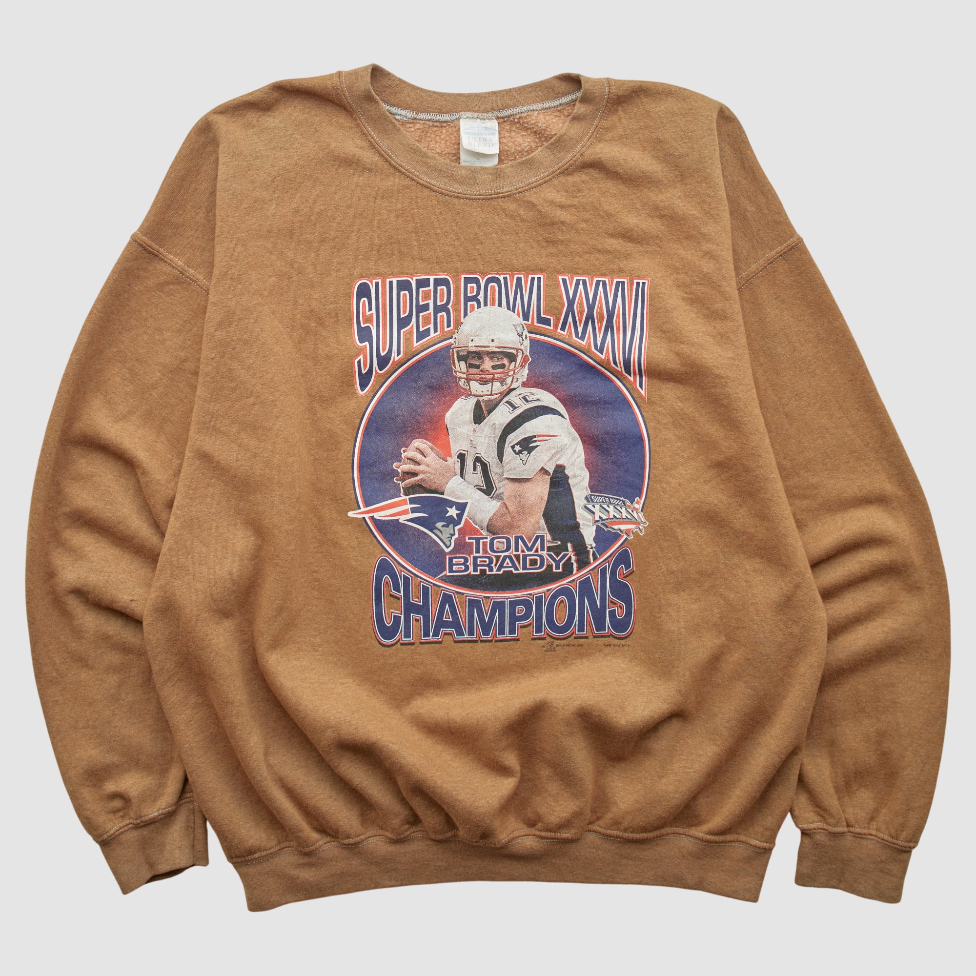New England Patriots Gildan 2002 Pullover Sweatshirt - Clay - XL