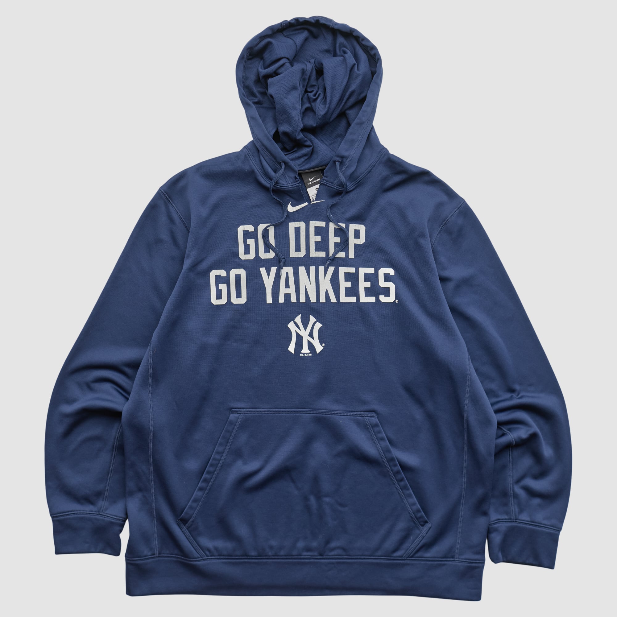New York Yankees Nike 2010s Hooded Pullover Sweatshirt - Navy - 2XL