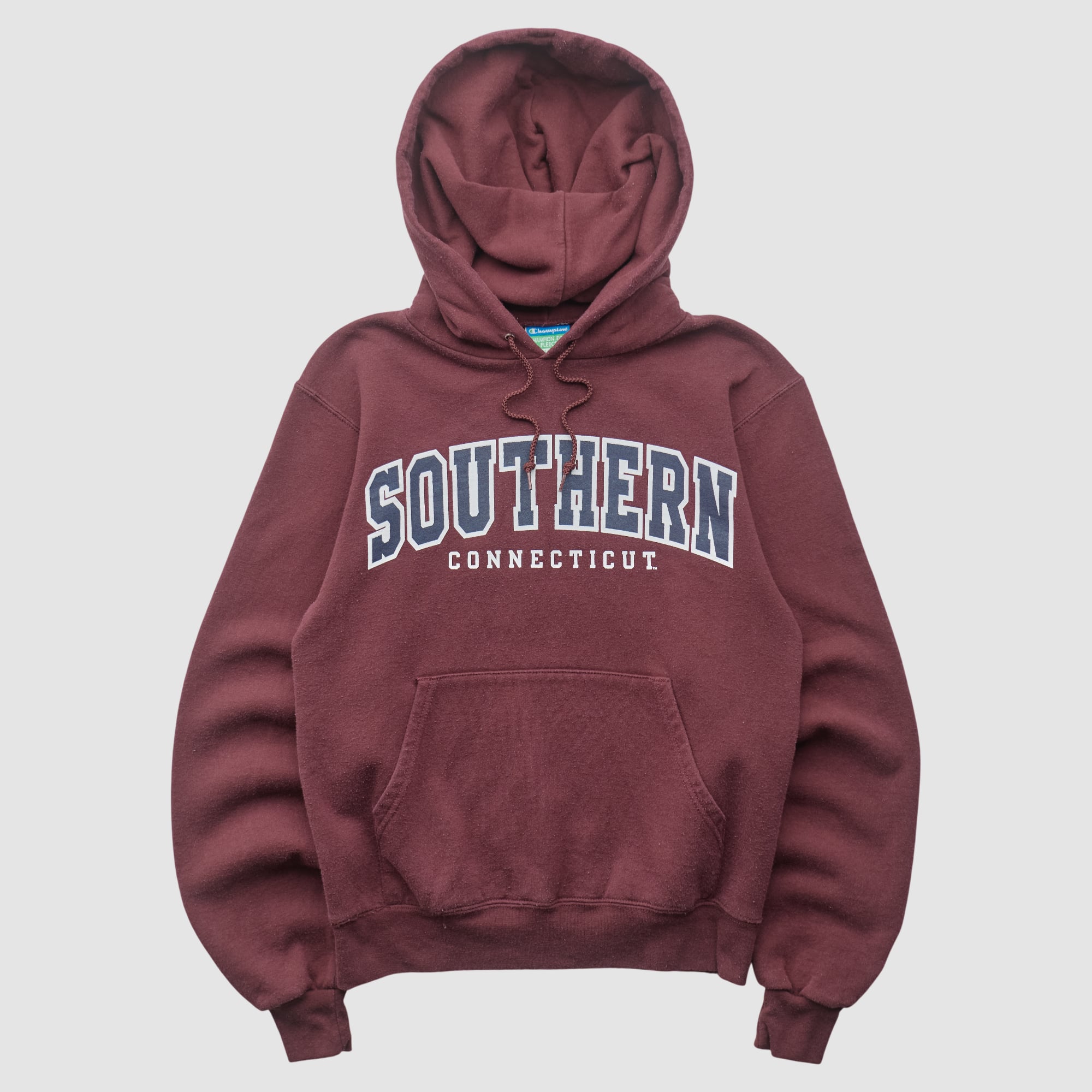 Southern Connecticut State Owls Champion 2010s Hooded Pullover Sweatshirt - Maroon - XXS