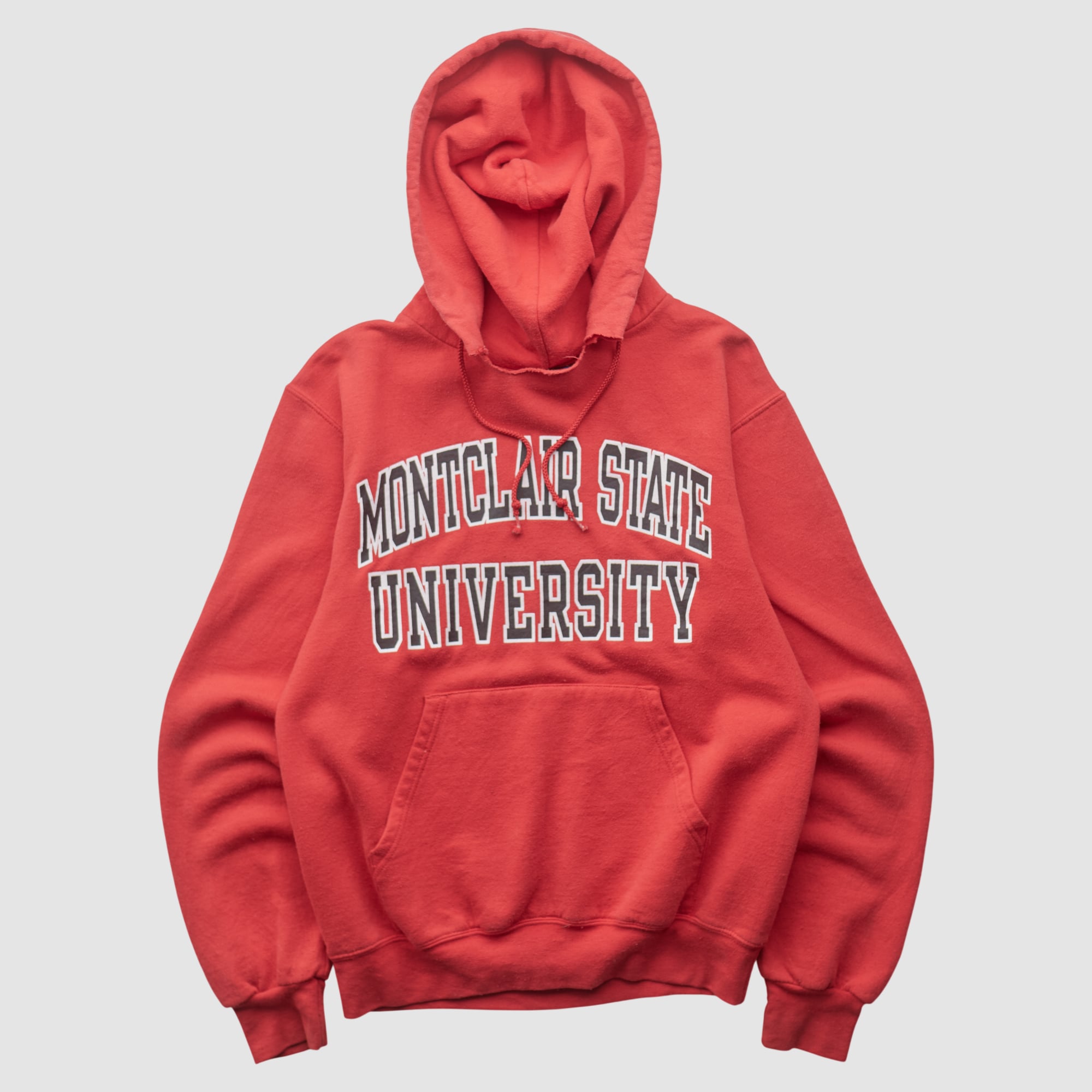 Montclair State Red Hawks Champion 2000s Hooded Pullover Sweatshirt - Red - XS
