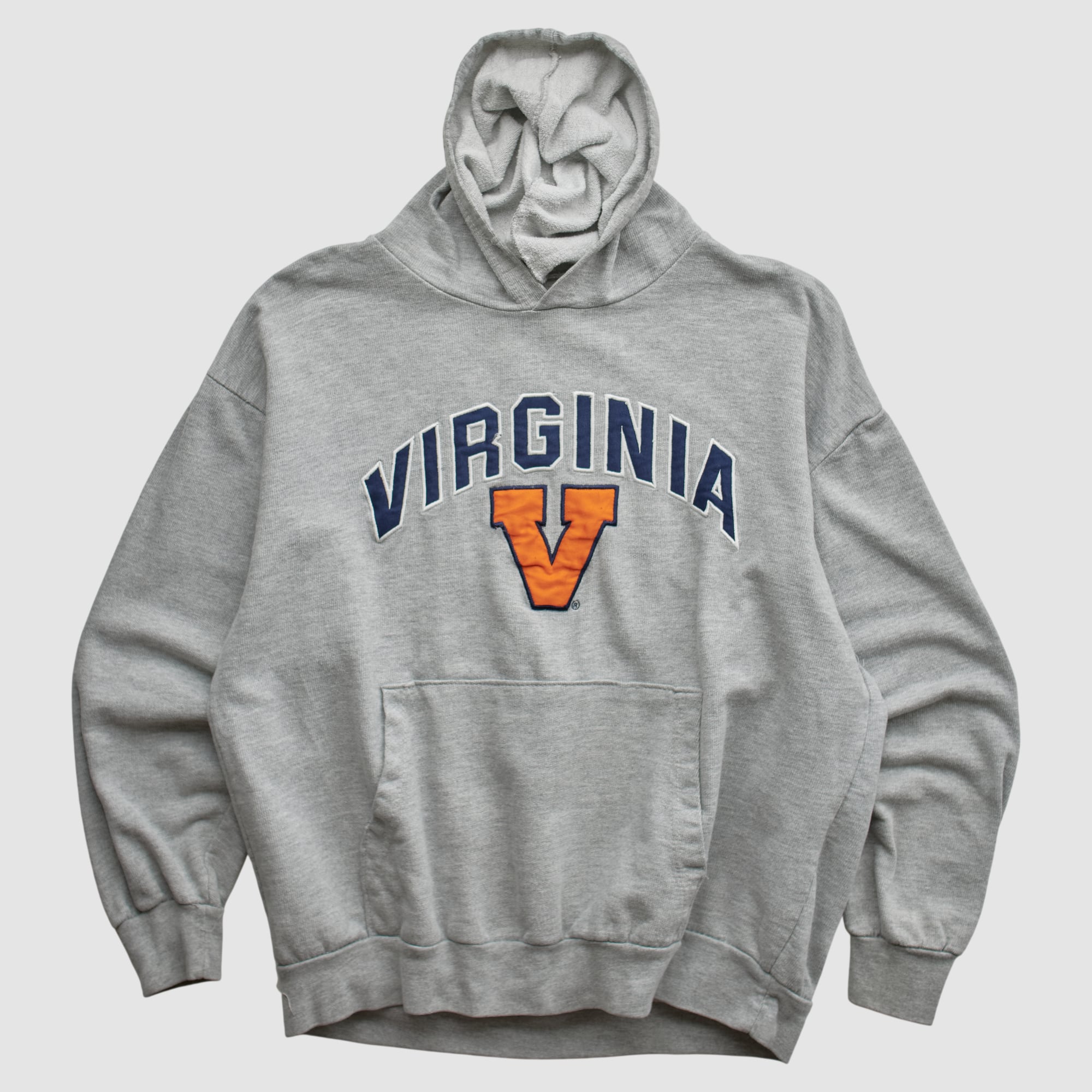 Virginia Cavaliers Big Ball Sports 2010s Hooded Pullover Sweatshirt - Heather Gray - M
