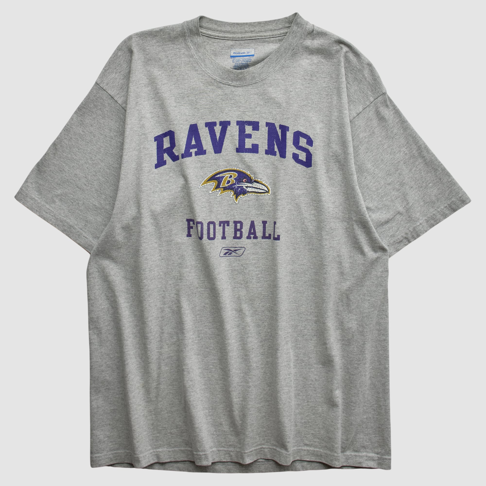 Baltimore Ravens Reebok 2000s T-shirt - Heather Gray - L