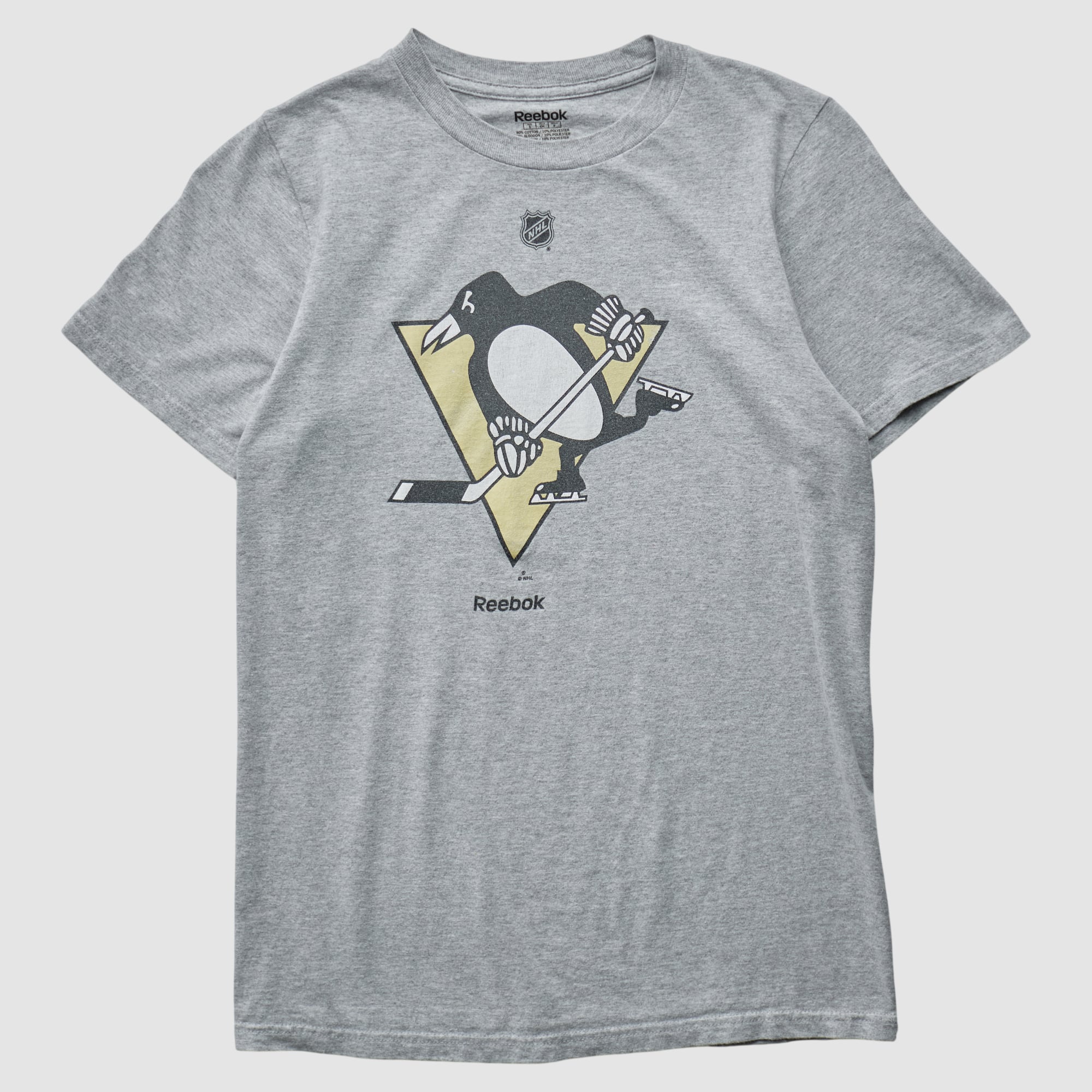 Pittsburgh Penguins Reebok 2010s T-shirt - Heather Gray - XS