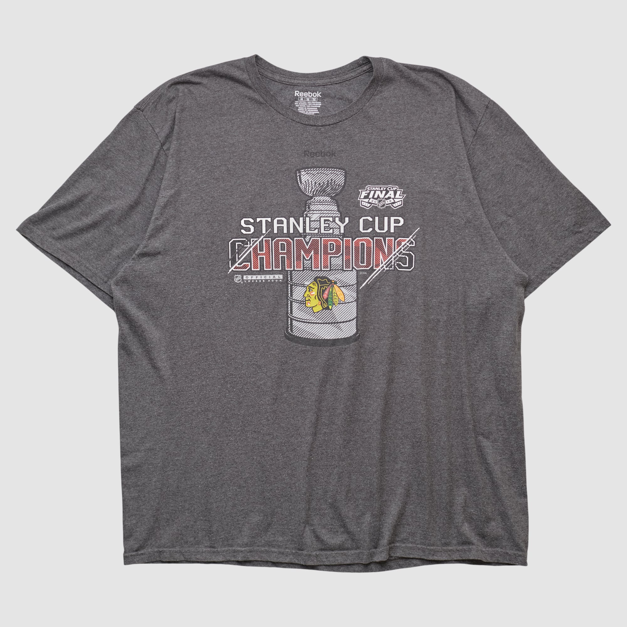 Chicago Blackhawks Reebok 2015 T-shirt - Charcoal - 2XL