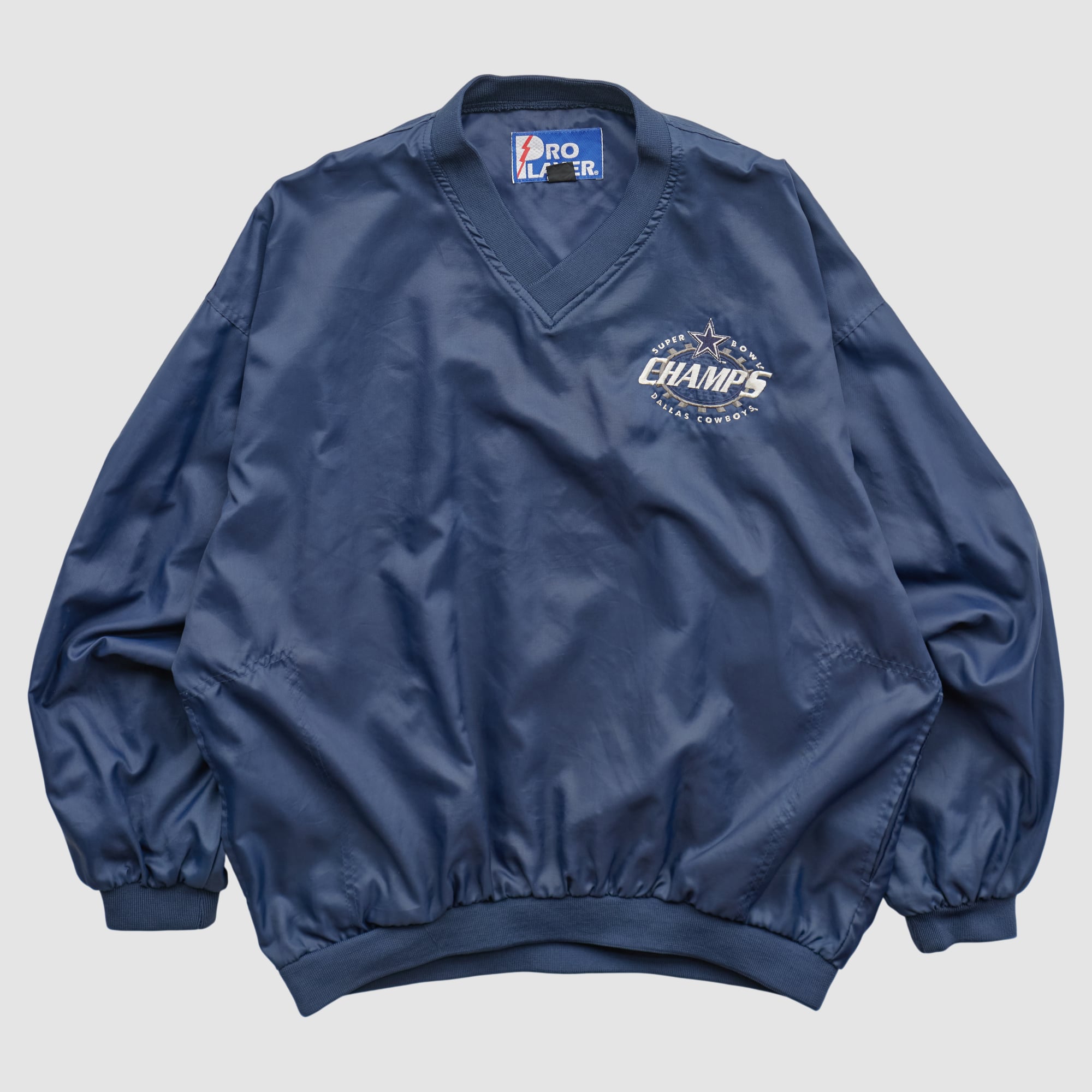 Dallas Cowboys Pro Player 90s Pullover Jacket - Navy - L