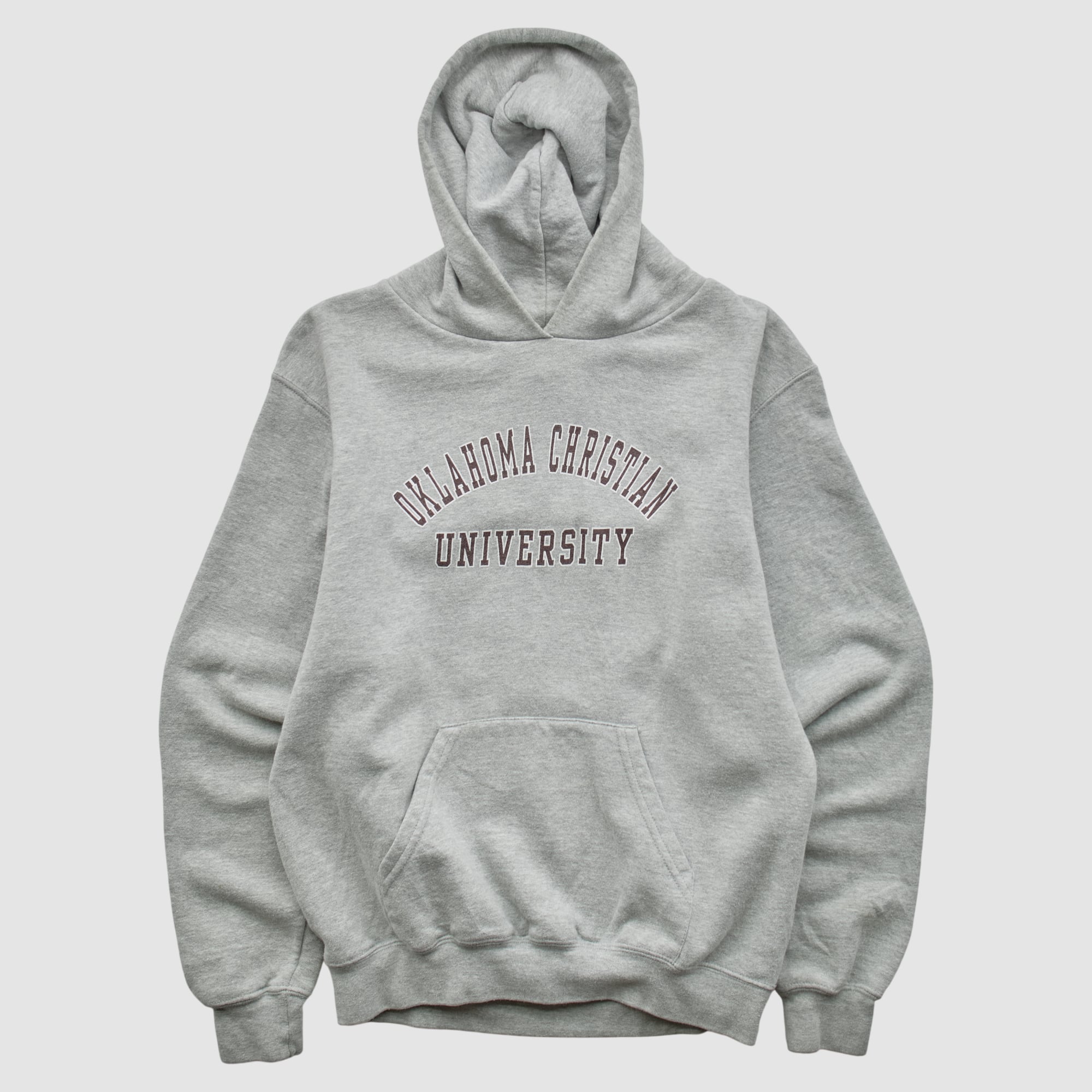 Oklahoma Christian Eagles Jansport 2000s Hooded Pullover Sweatshirt - Heather Gray - Yth XL