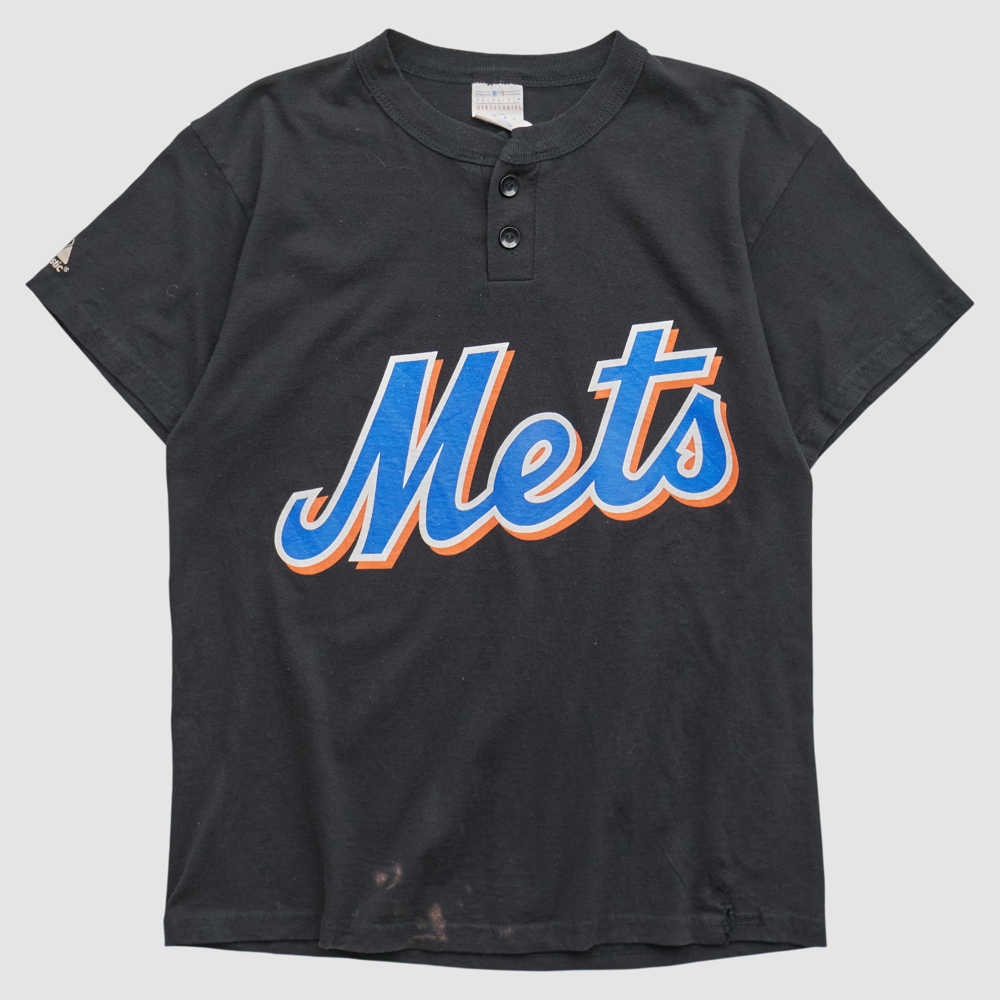 New York Mets Majestic 2000s T-shirt - Black - Yth L