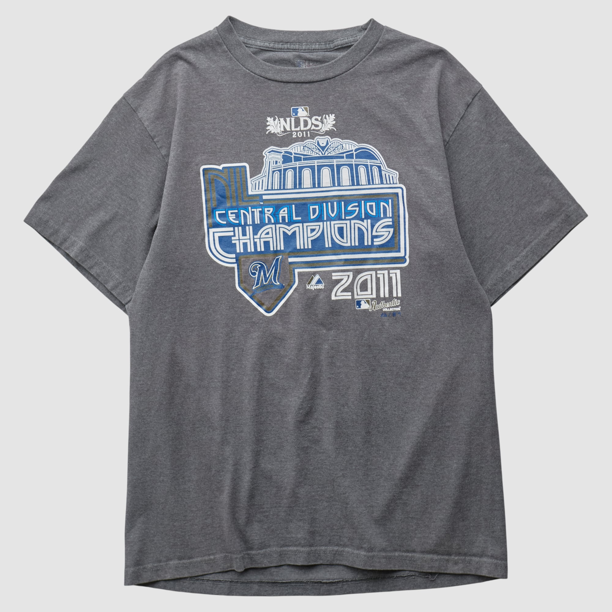 Milwaukee Brewers Majestic 2011 T-shirt - Charcoal - S