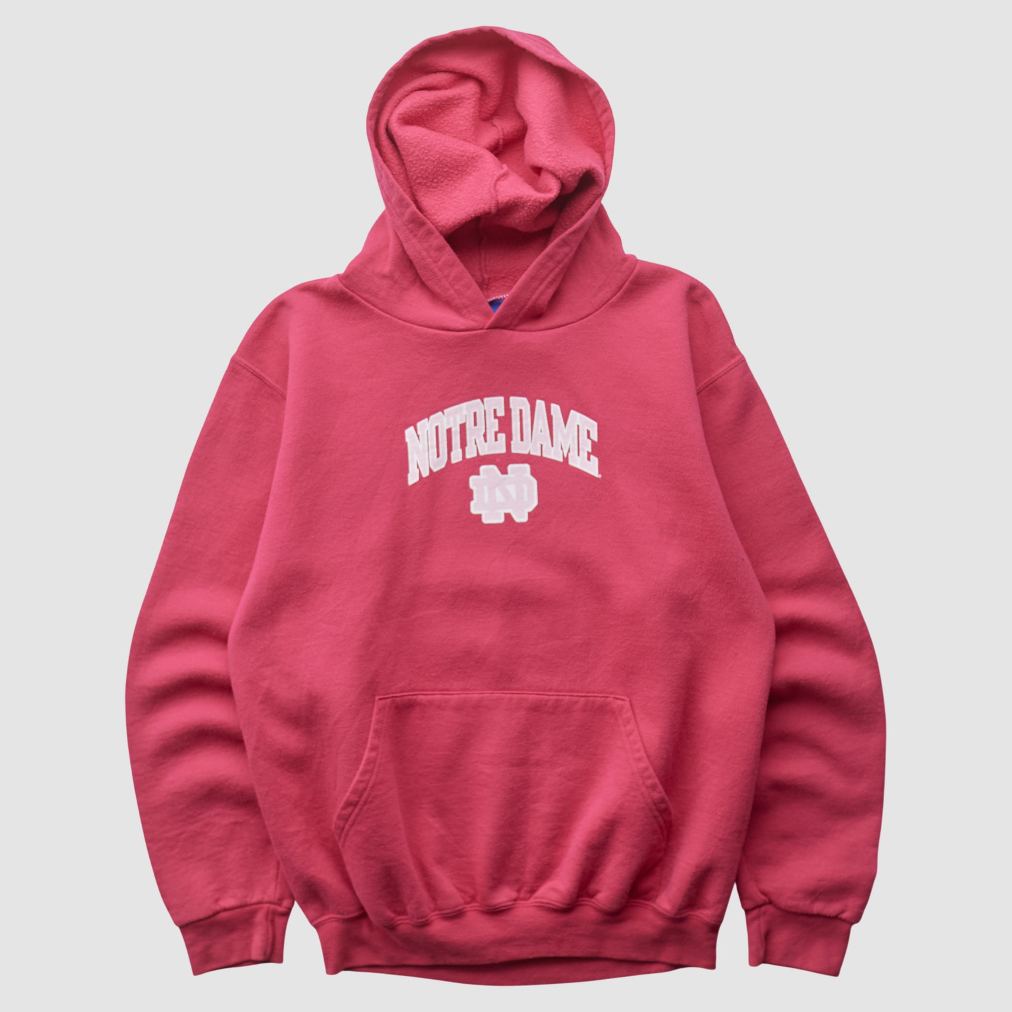 Notre Dame Fighting Irish Champion 2000s Hooded Pullover Sweatshirt - Pink - XS