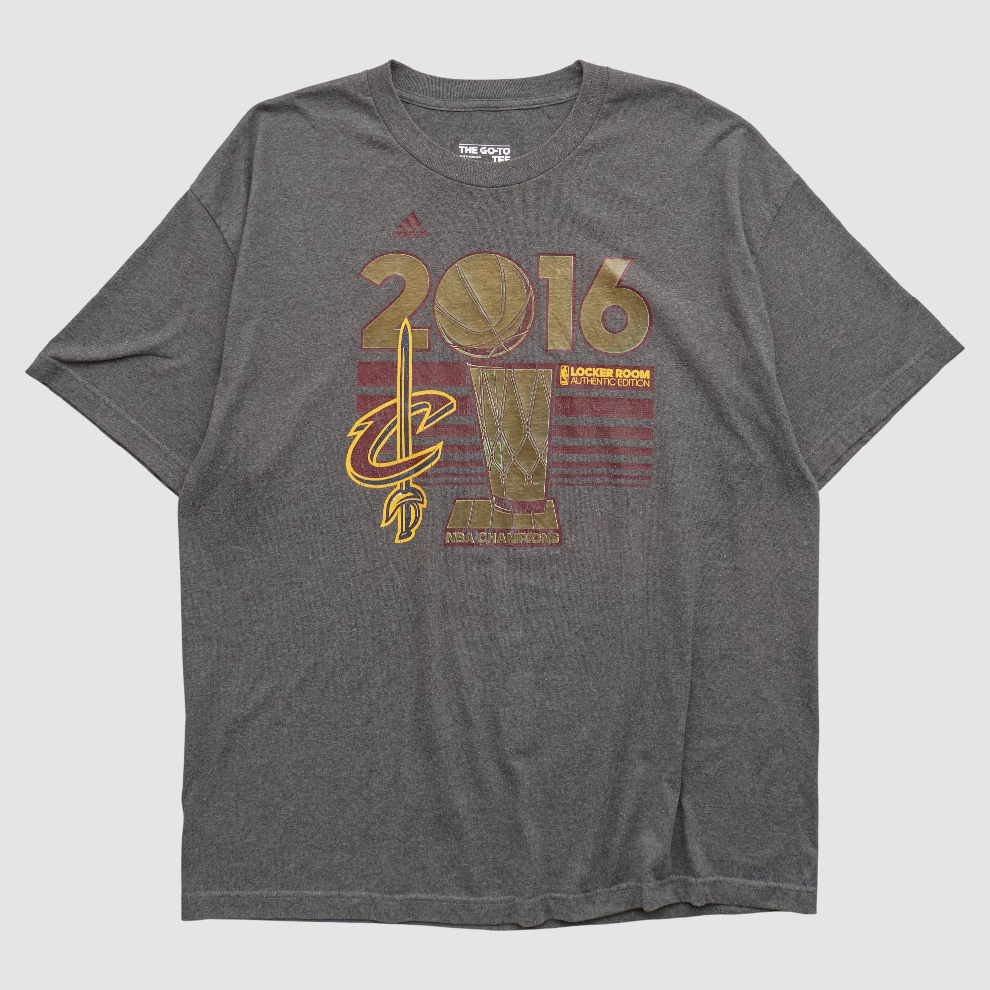 Cleveland Cavaliers Adidas 2016 T-shirt - Charcoal - 2XL