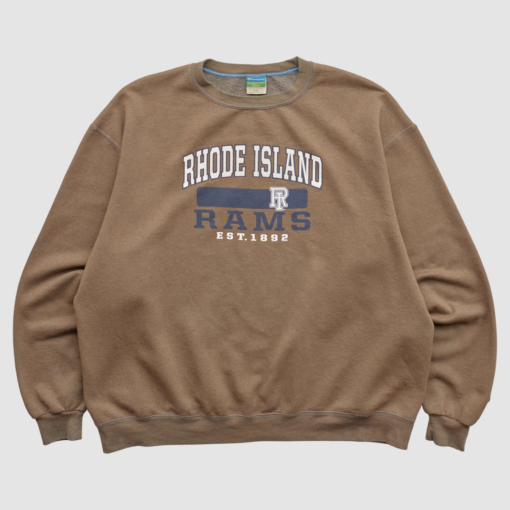 Rhode Island Rams Champion 2010s Pullover Sweatshirt - Clay - 2XL