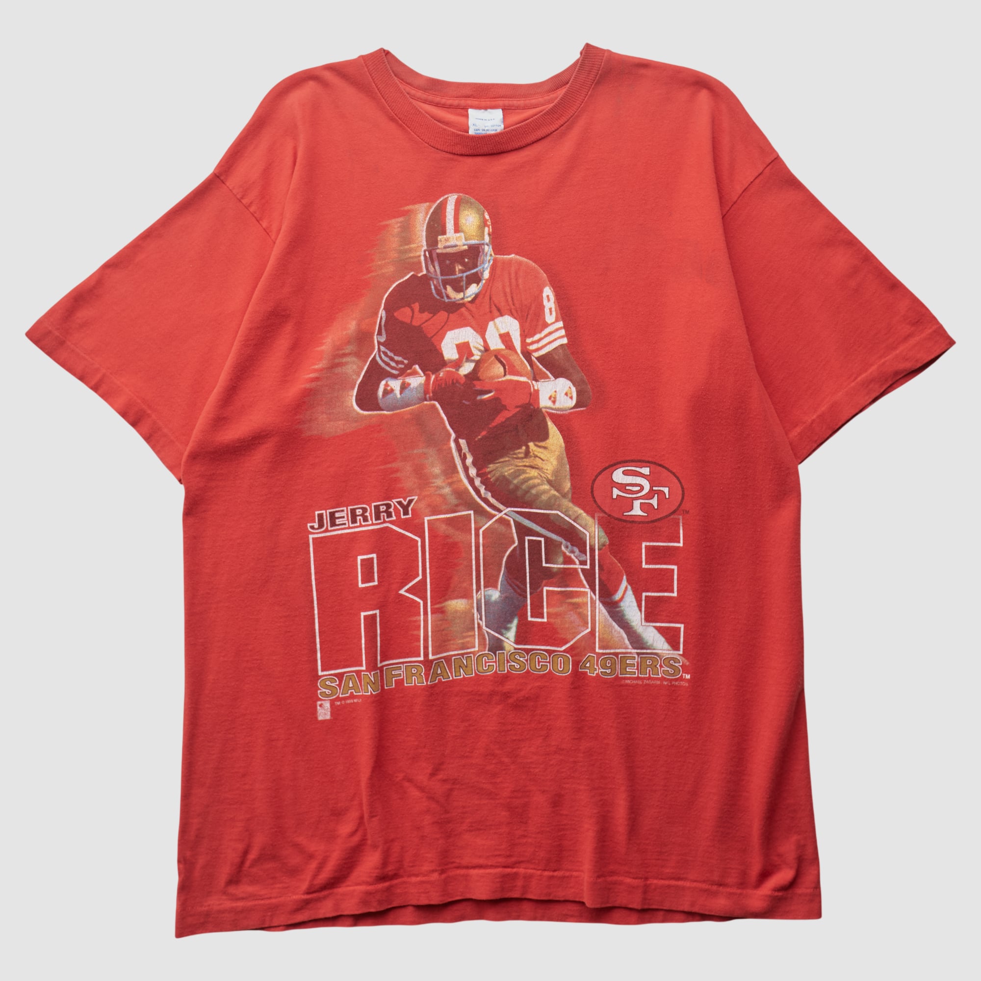 Jerry Rice Salem 90s T-shirt - Red - XL