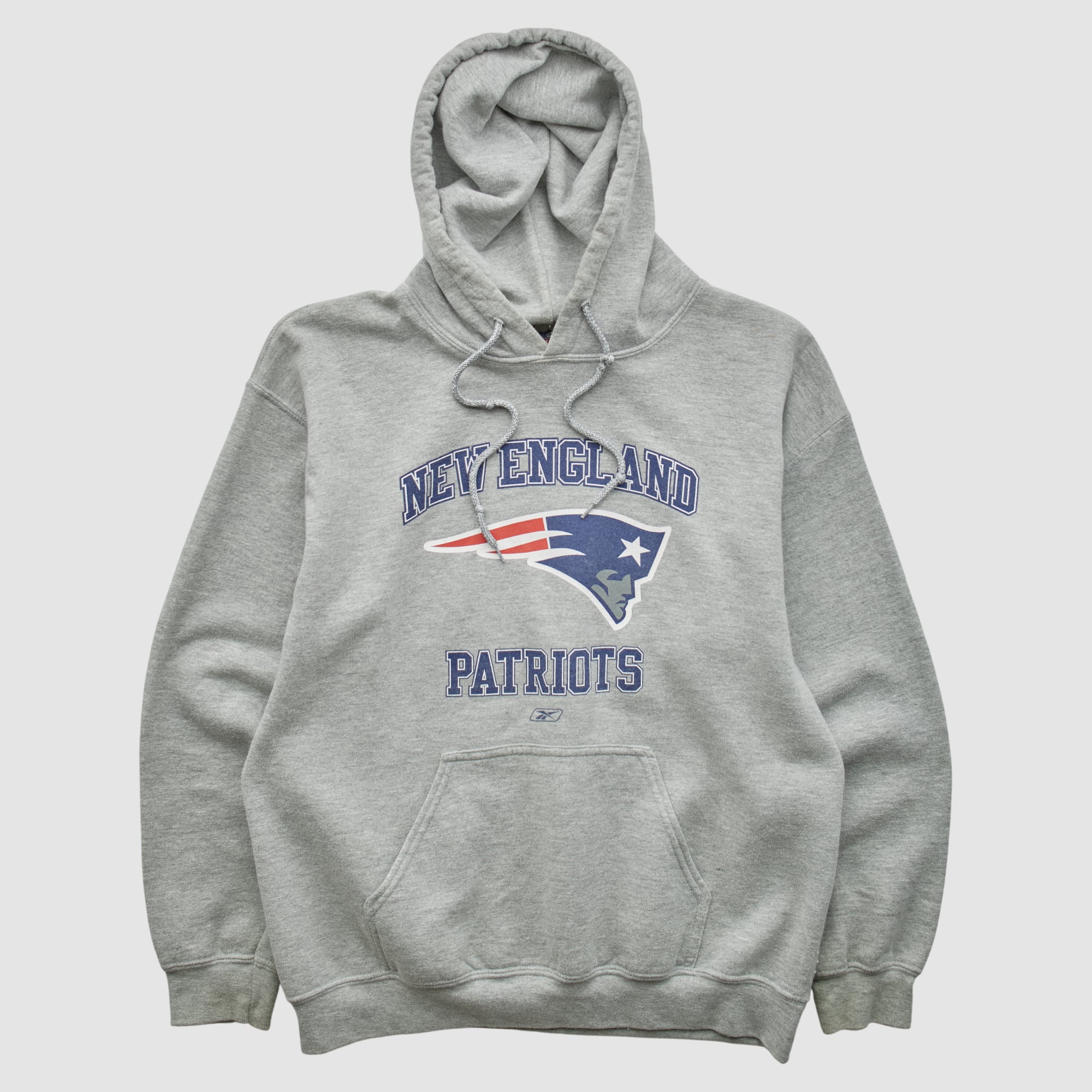 New England Patriots NFL 2000s Hooded Pullover Sweatshirt - Heather Gray - XS