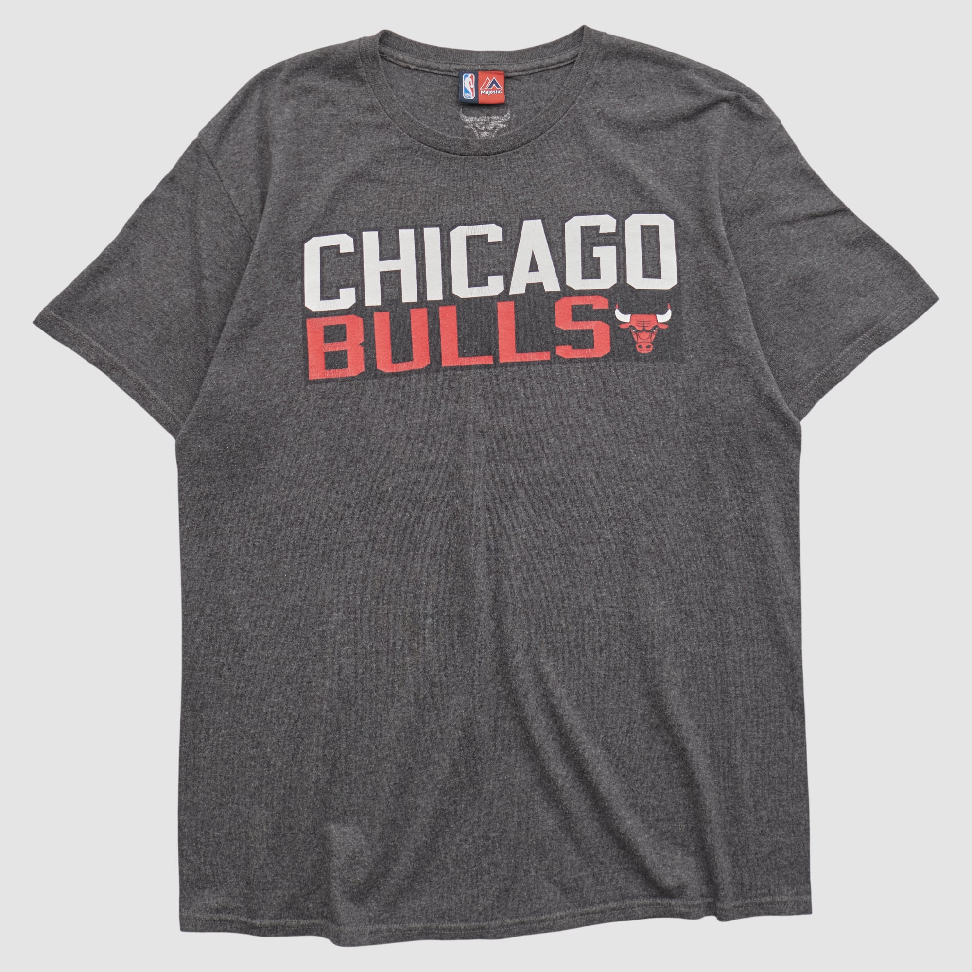 Chicago Bulls Majestic 2000s T-shirt - Dark Heather Gray - M