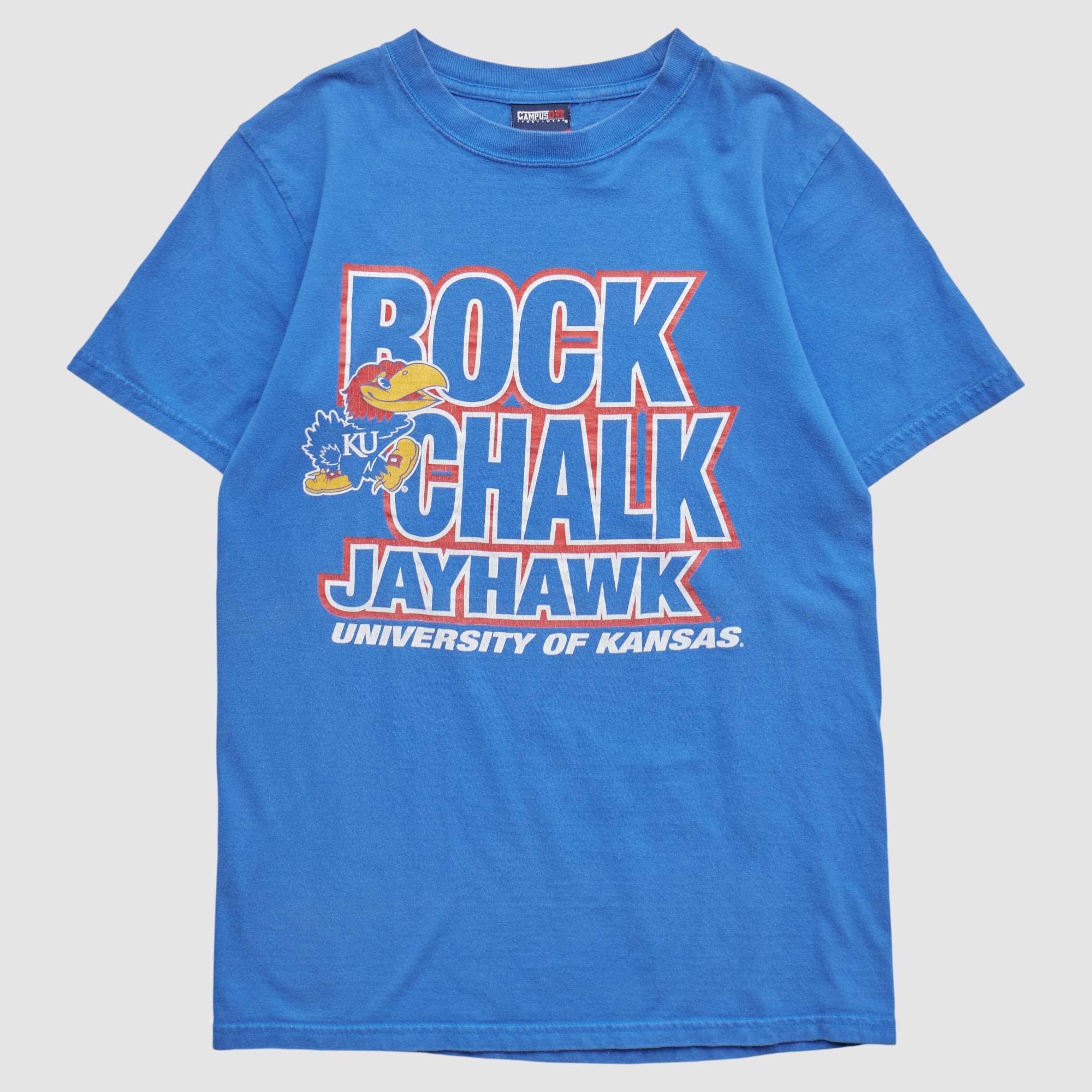 Kansas Jayhawks Campus One 2000s T-shirt - Blue - XS