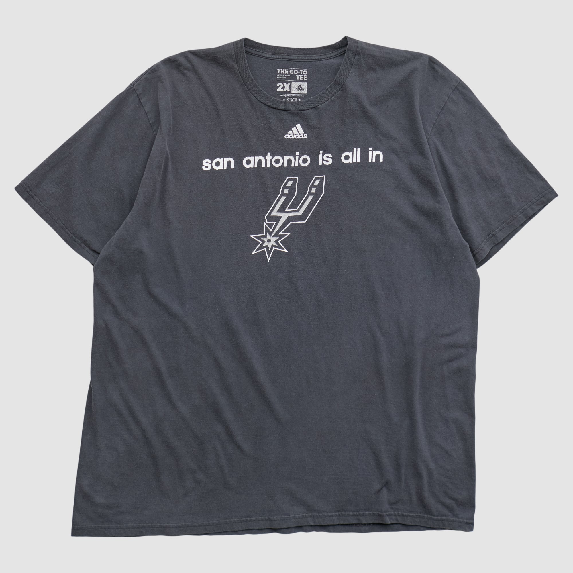 San Antonio Spurs Adidas 2010s T-shirt - Black - 2XL