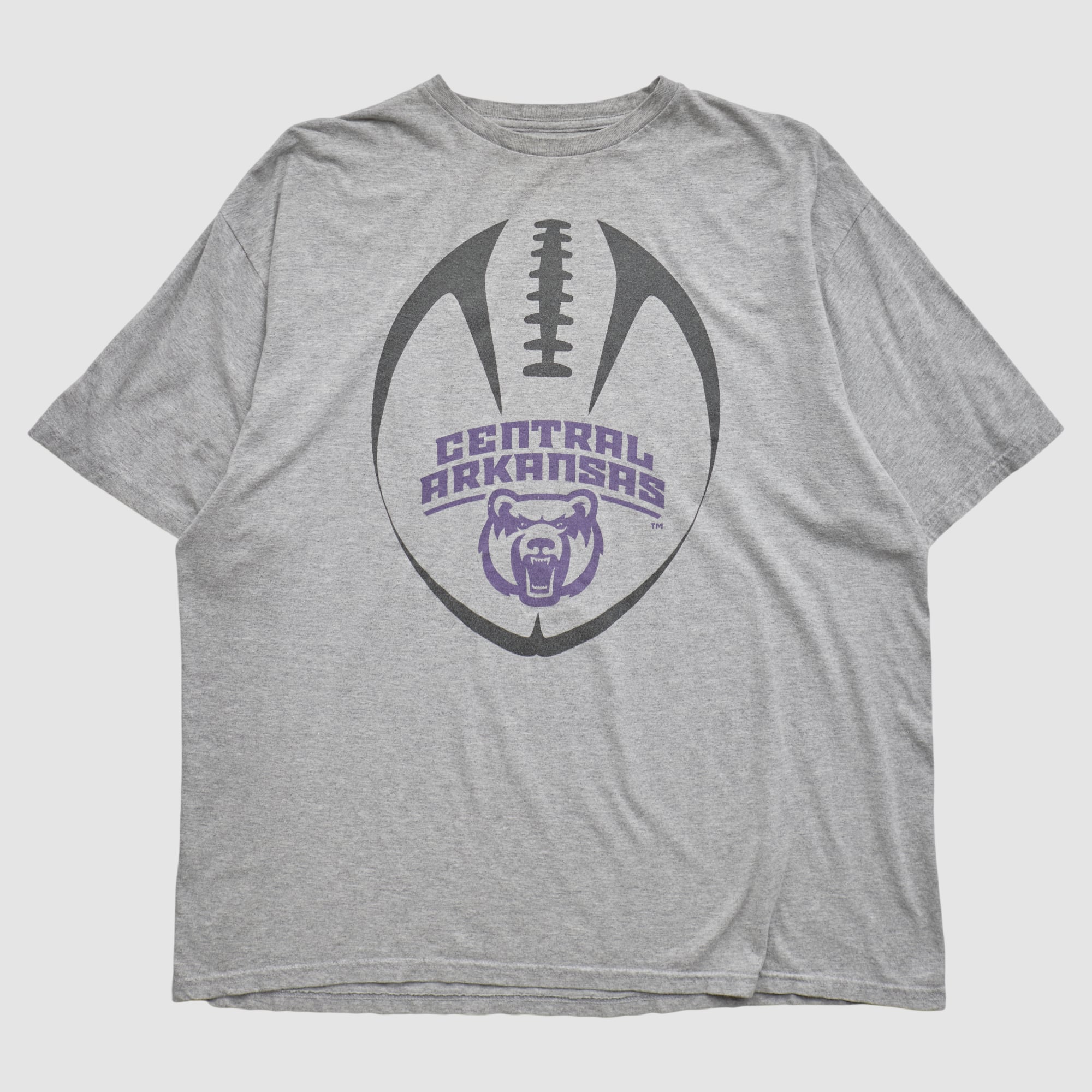 Central Arkansas Bears Adidas 2000s T-shirt - Heather Gray - 2XL