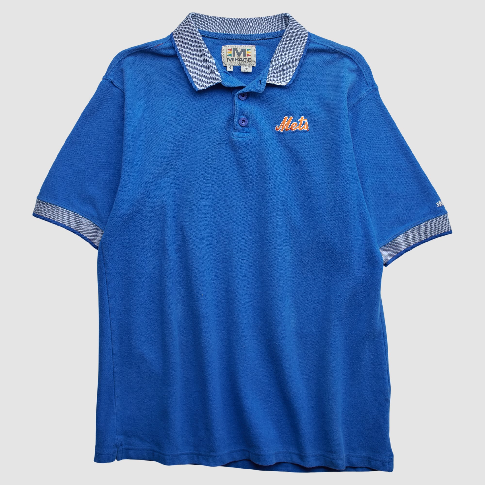 New York Mets Mirage 90s Polo - Blue - L