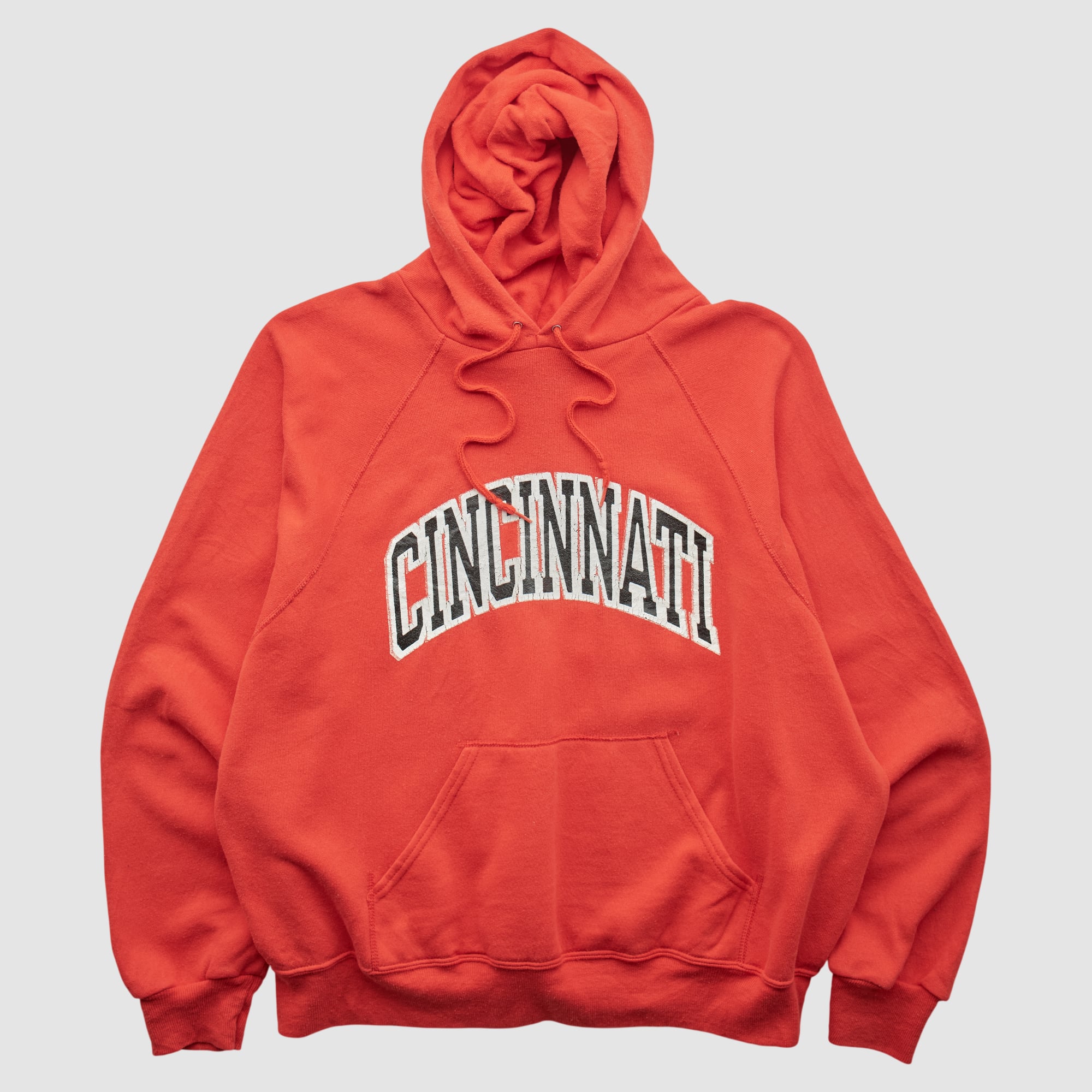 Cincinnati Bearcats Champion 80s Hooded Pullover Sweatshirt - Red - M