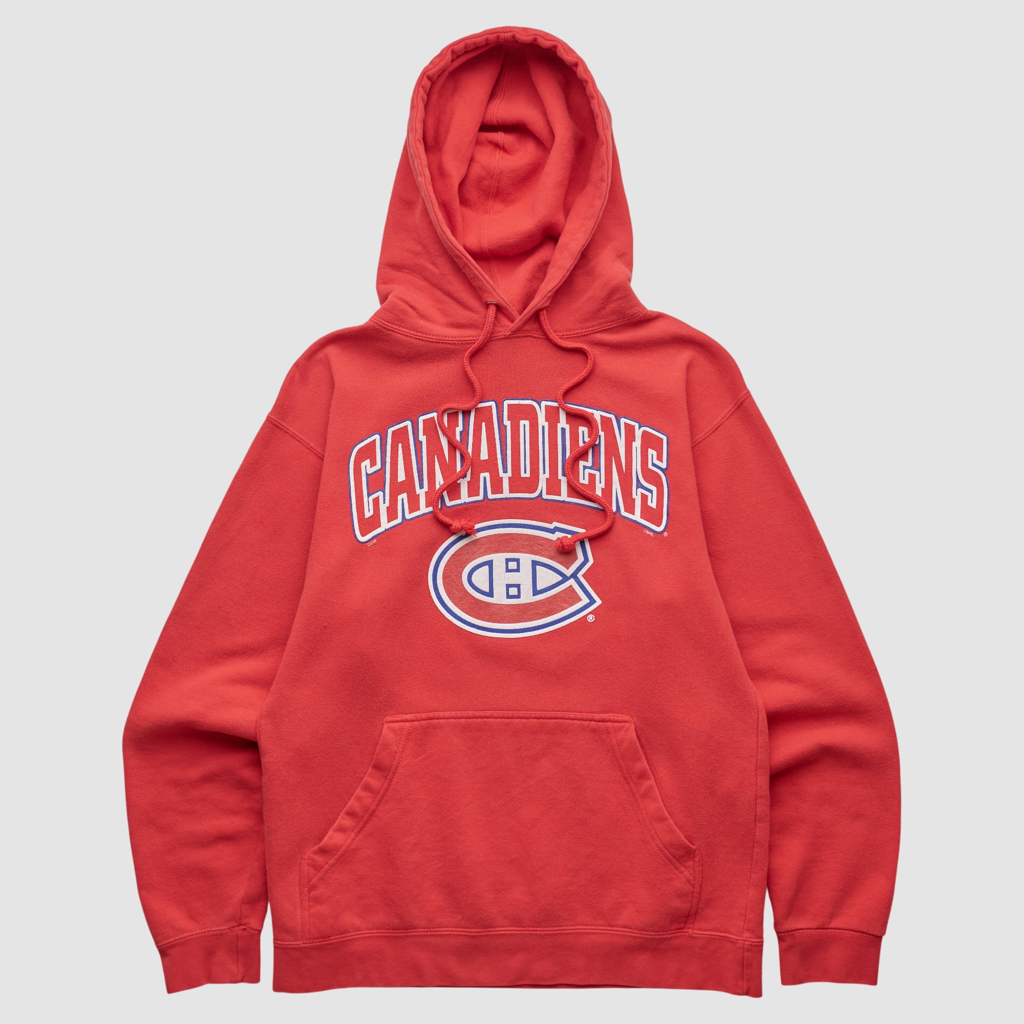 Montreal Canadiens Alstyle 2010s Hooded Pullover Sweatshirt - Red - XS