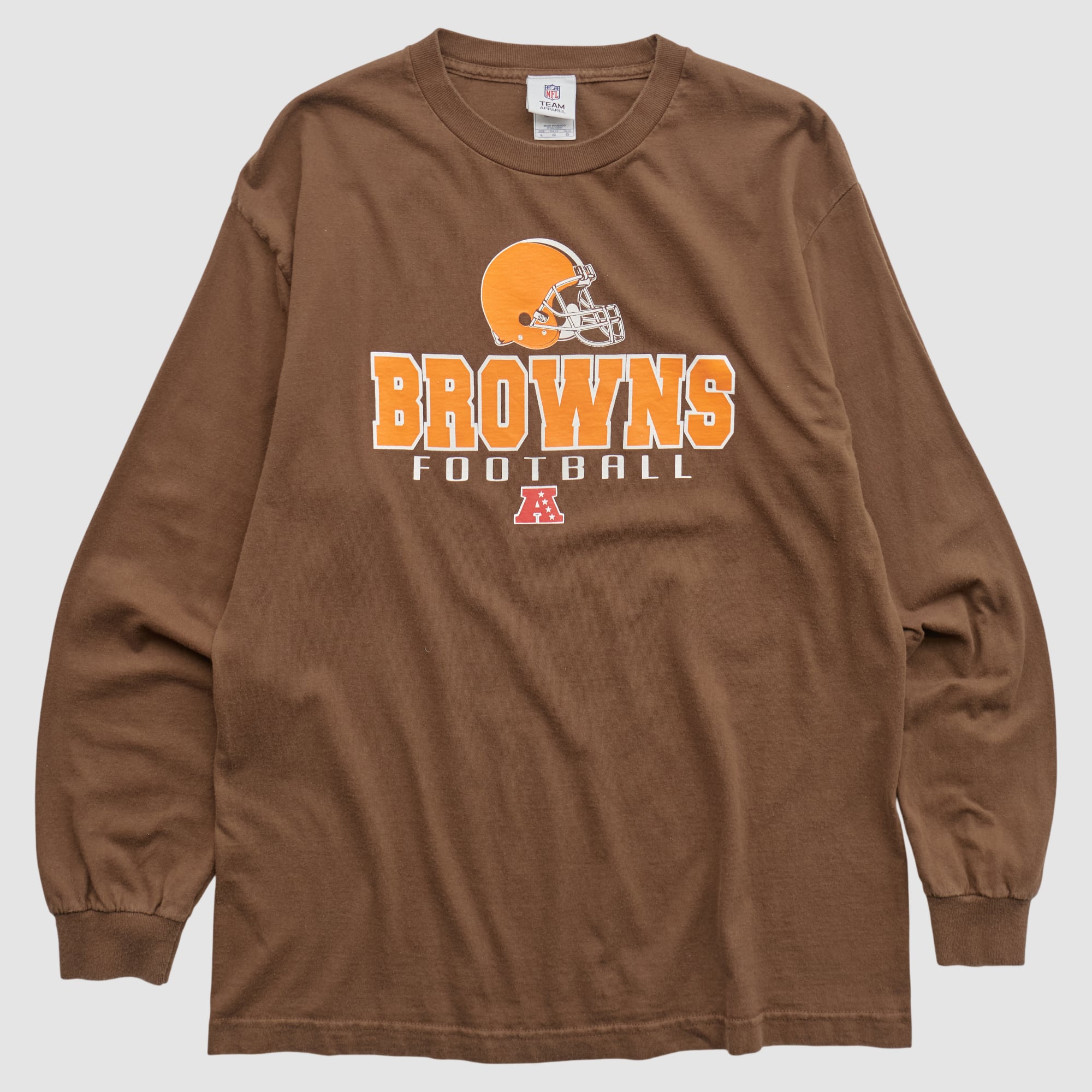 Cleveland Browns NFL 2010s Long Sleeve T-shirt - Brown - M
