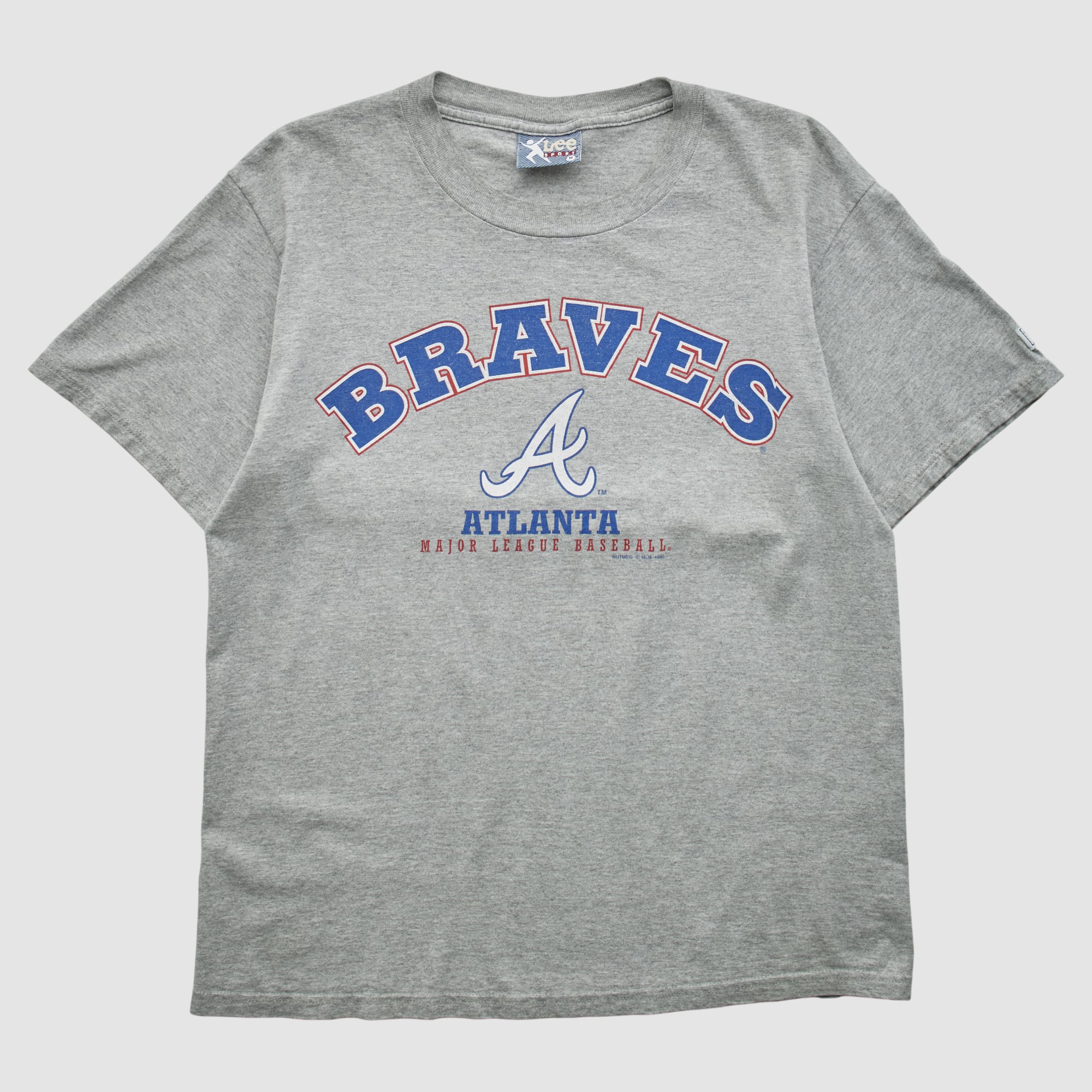 Atlanta Braves Lee Apparel 1996 T-shirt - Heather Gray - M